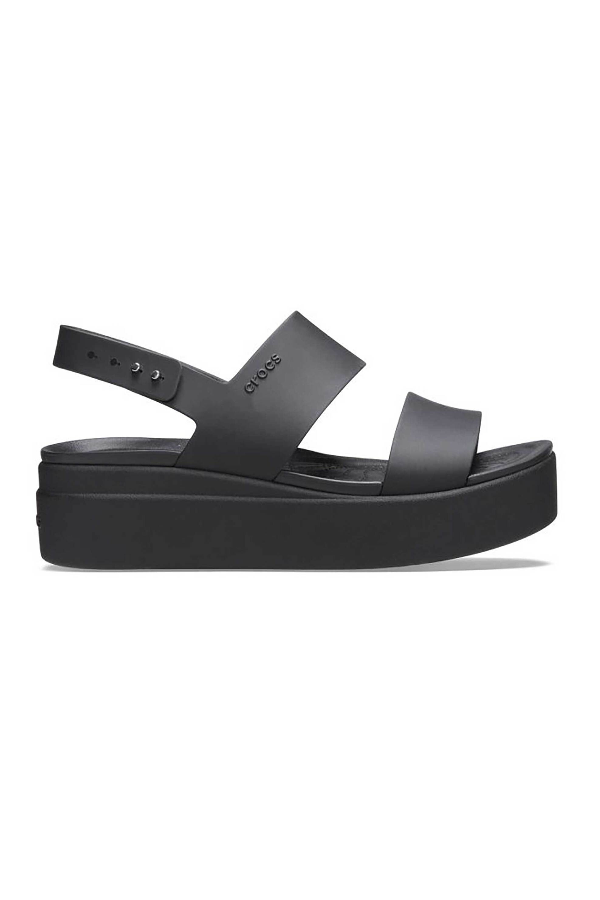 Crocs γυναικεία σανδάλια "Brooklyn Low Wedge" - E79718 Μαύρο
