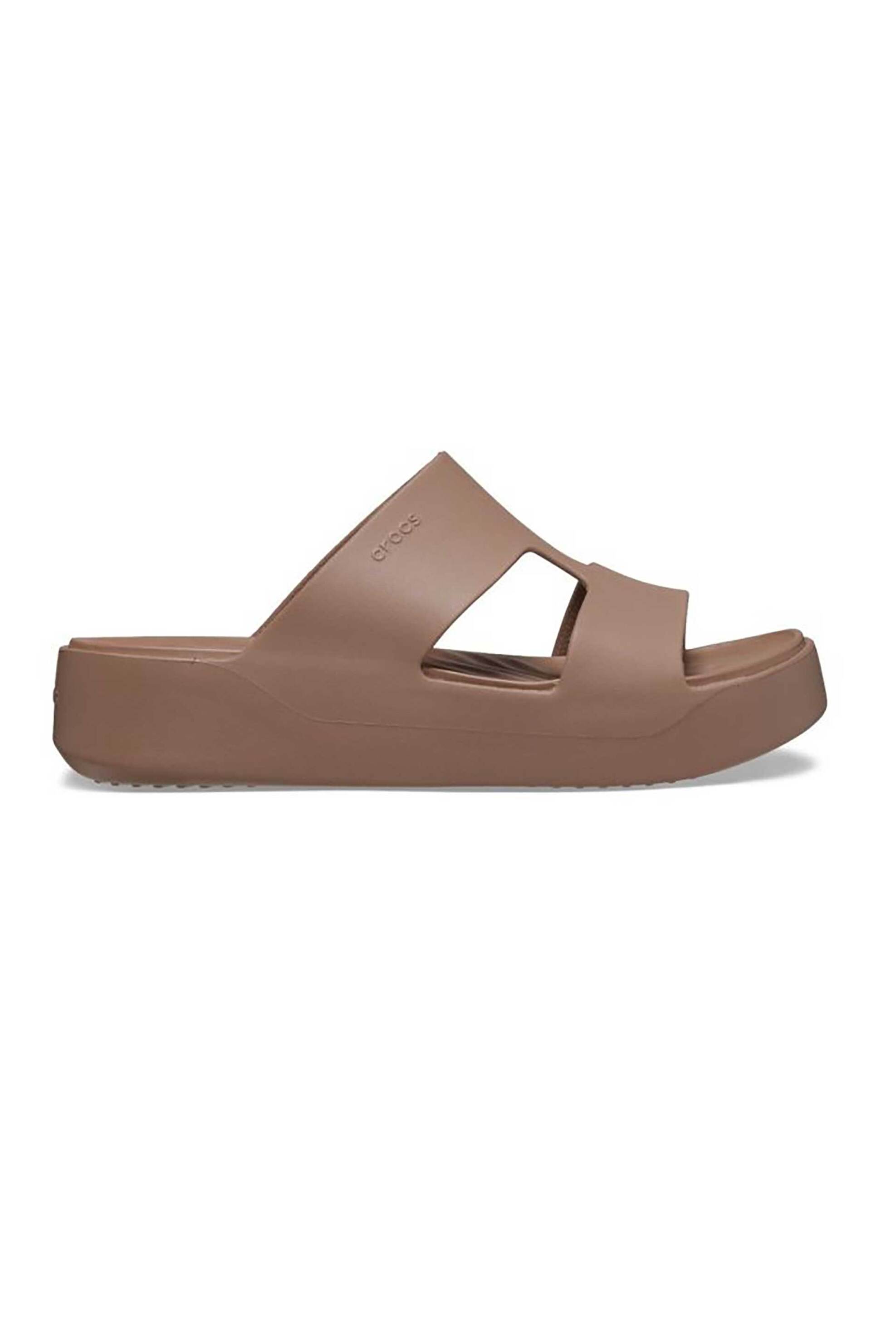 Crocs γυναικεία σανδάλια "Getaway Platform H-Strap" - E79755 Καφέ