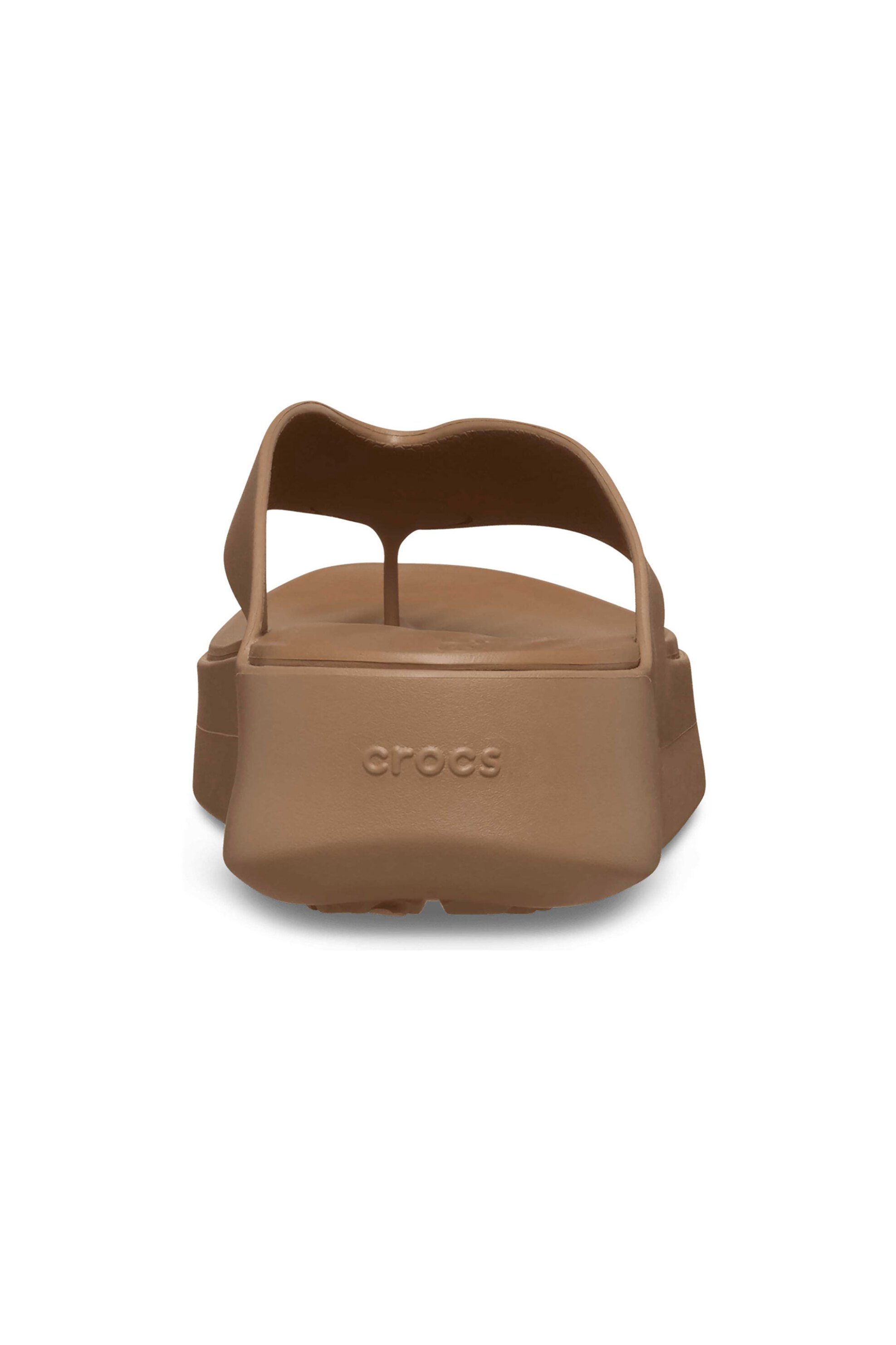 Crocs Γυναικείες Σαγιονάρες Getaway Platform Flip - E79756 Καφέ