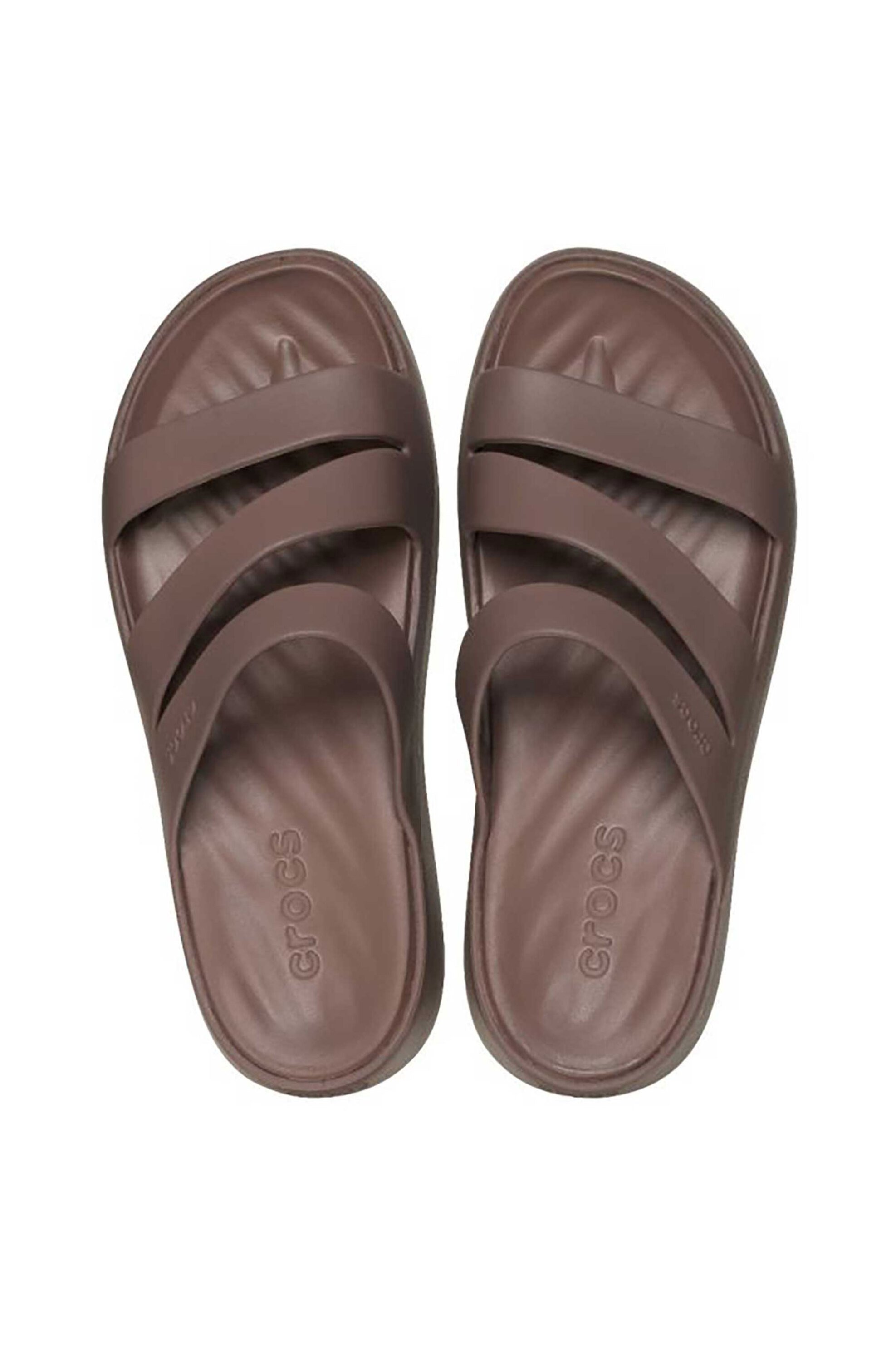 Crocs Γυναικεία Σανδάλια Getaway Strappy-Stucco - E79760 Καφέ