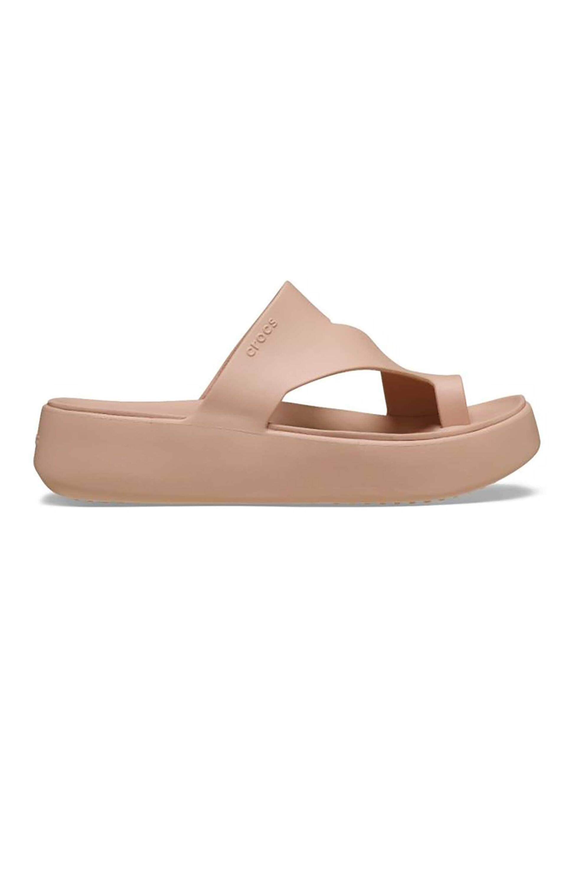Crocs γυναικεία σανδάλια "Getaway Platform Toe Loop" - E79794 Σομόν