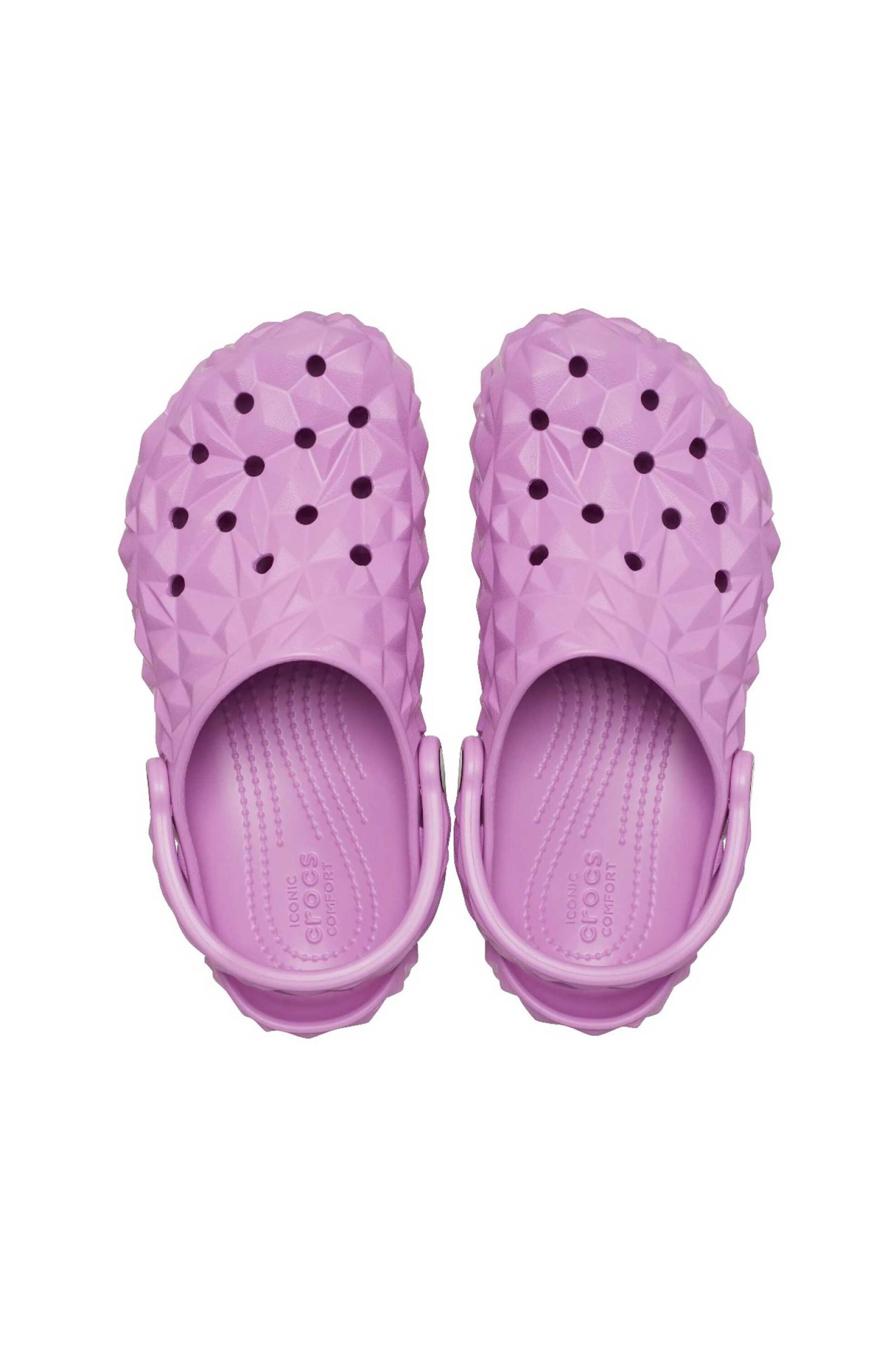 CROCS Crocs unisex clogs μονόχρωμα με διάτρητο σχέδιο "Classic Geometric" - E61167 Φούξια