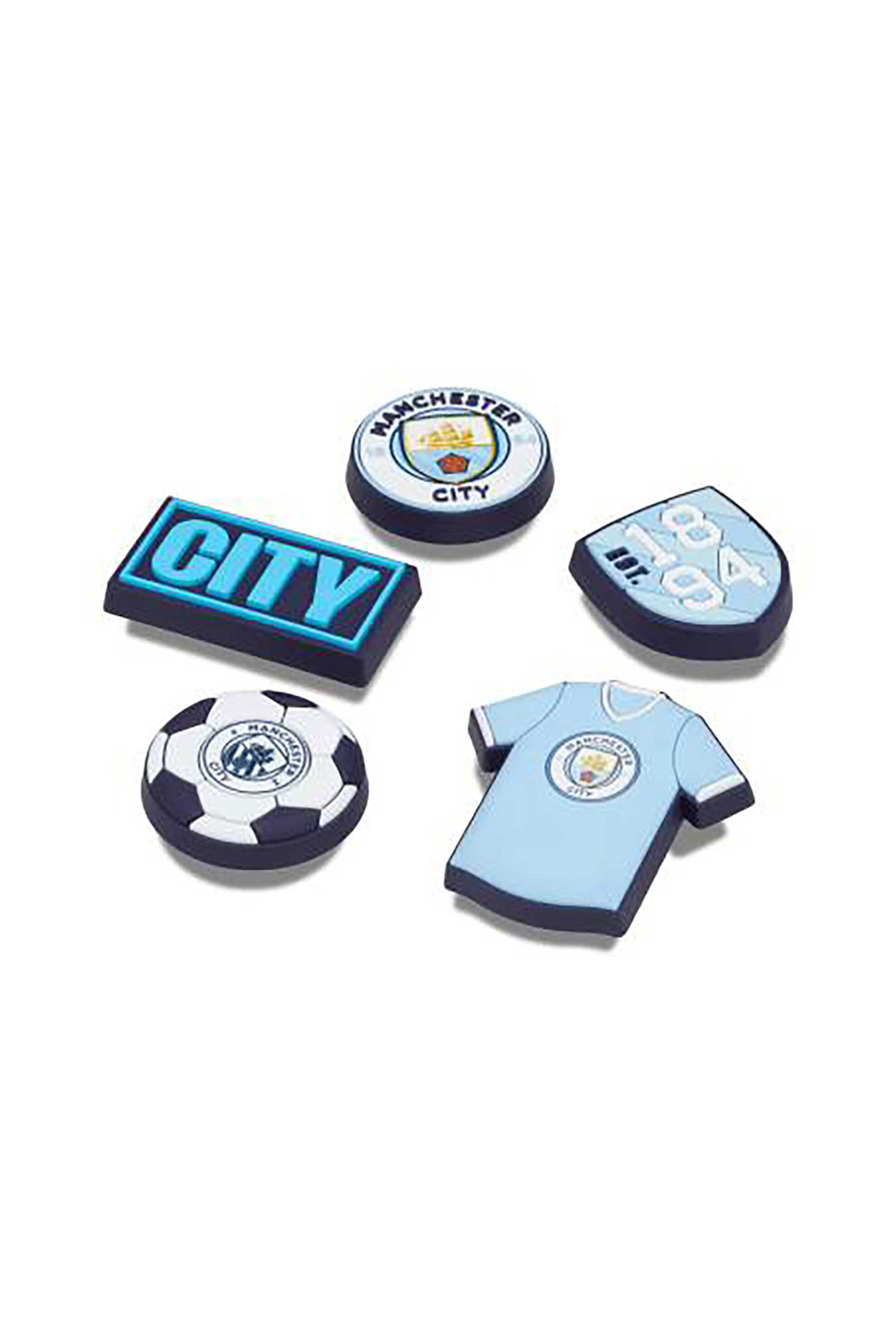 Crocs διακοσμητικά charms Jibbitz™για clogs "Manchester City 5 Pack" - E58476 Μπλε φωτογραφία