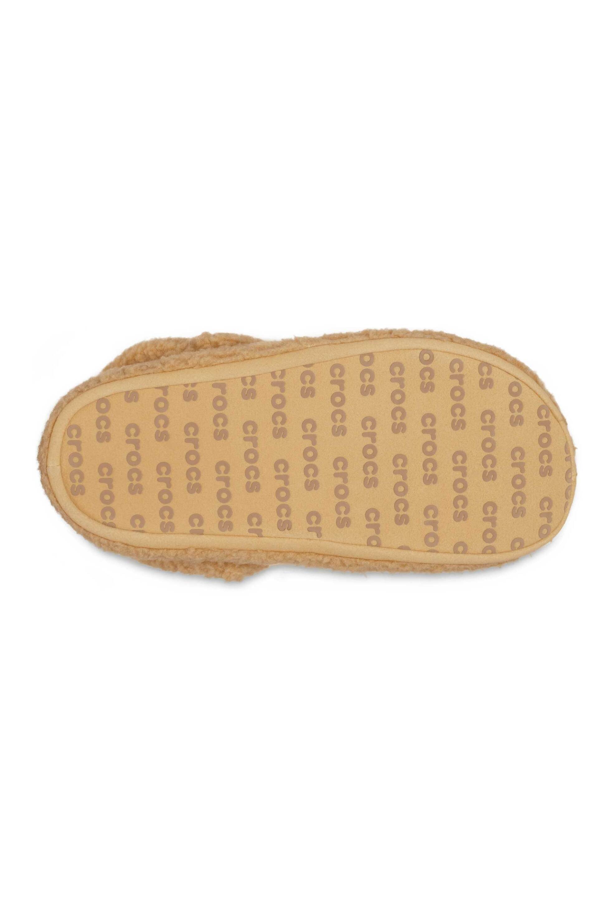 Crocs γυναικείες παντόφλες μπουκλέ "Classic Cozzzy" - E66073 Μπεζ φωτογραφία