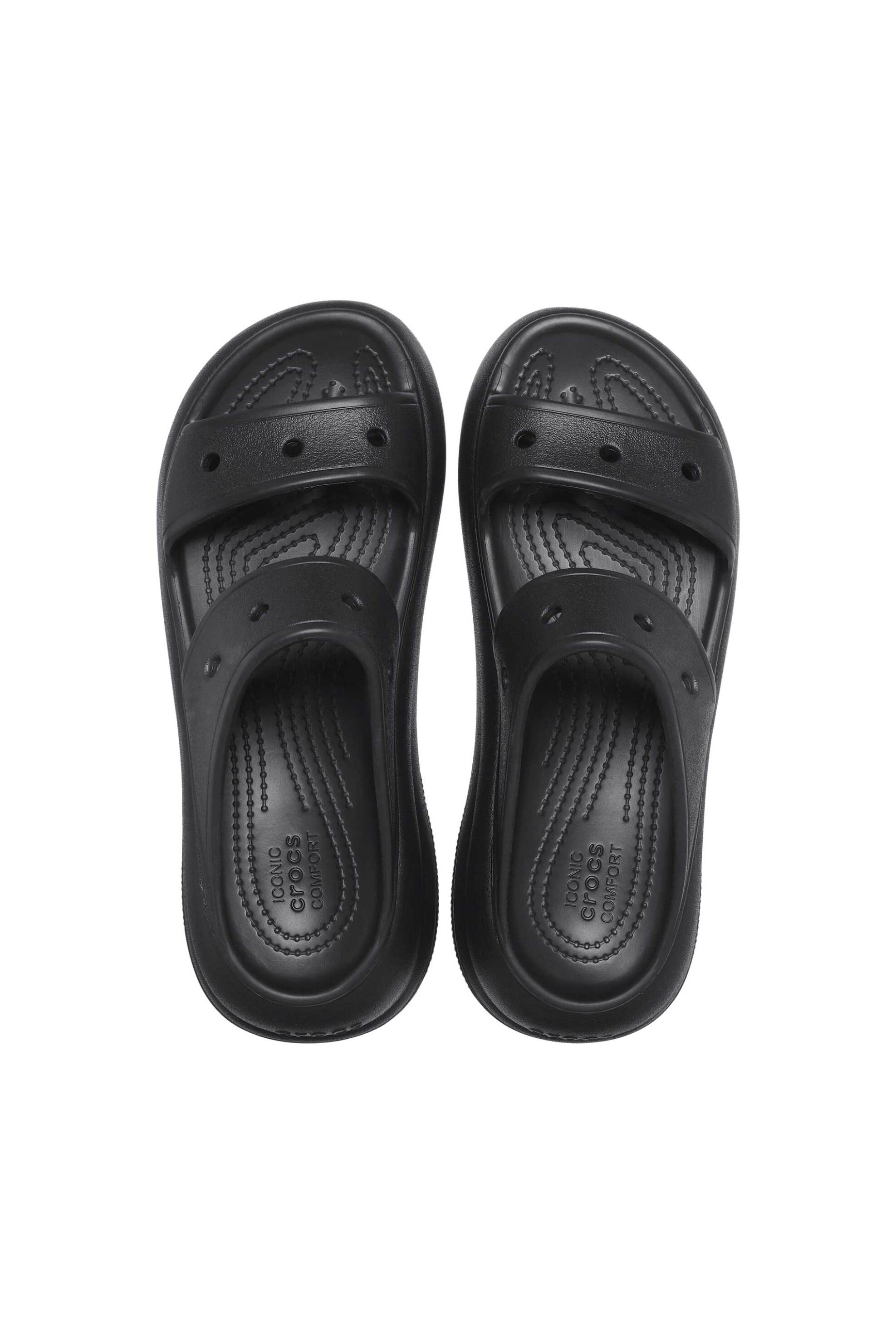 CROCS Crocs γυναικεία σανδάλια μονόχρωμα "Crush Sandal" - E69004 Μαύρο