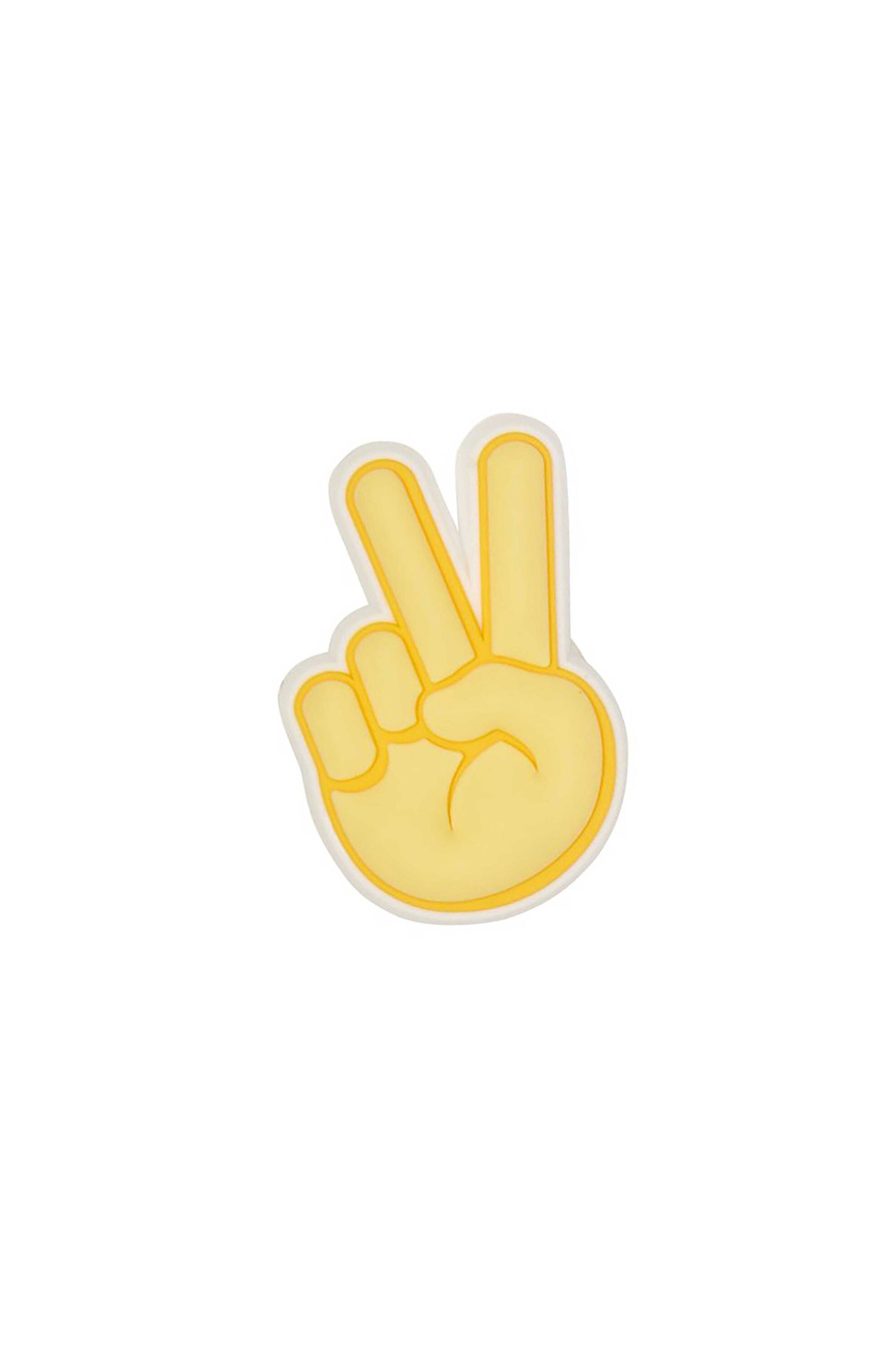 Crocs διακοσμητικά charms Jibbitz™ για clogs "Peach Hand Sign" - E69345 Κίτρινο
