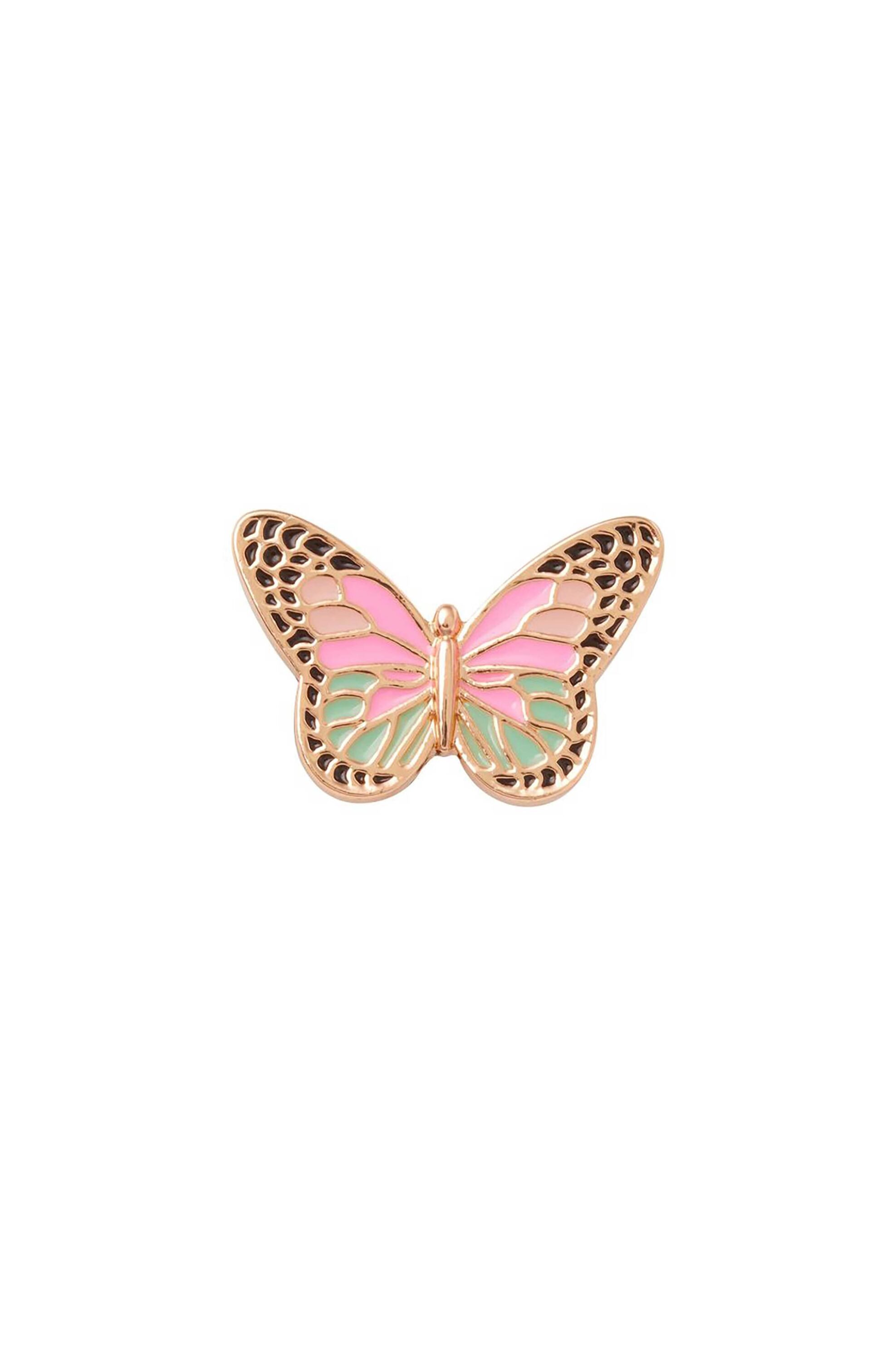 Crocs διακοσμητικά charms Jibbitz™ για clogs "Elevated Colorful Butterfly" - E79128 Ροζ