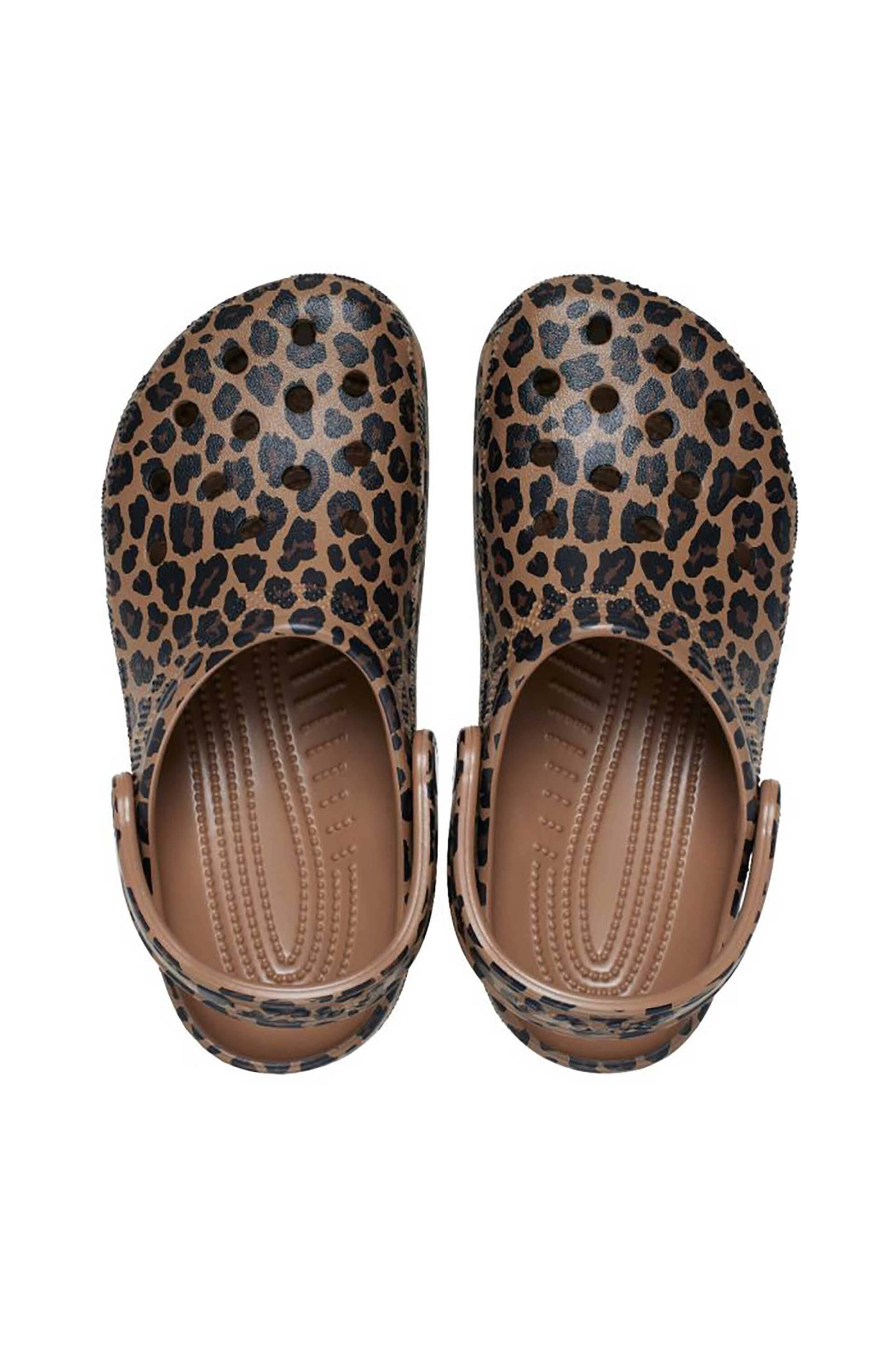 CROCS Crocs unisex clogs με διάτρητο σχέδιο "Classic Animal Clog" - E79837 Καφέ