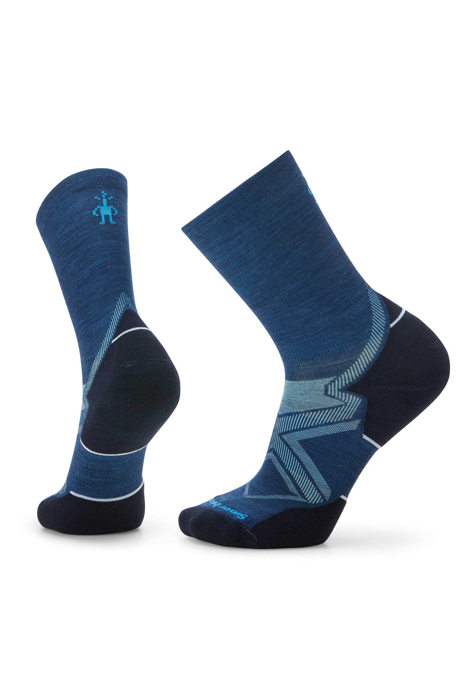 Smartwool unisex κάλτσες με γεωμετρικό σχέδιο "Run Cold Weather Targeted Cushion" - SW001905B251 Μπλε Σκούρο
