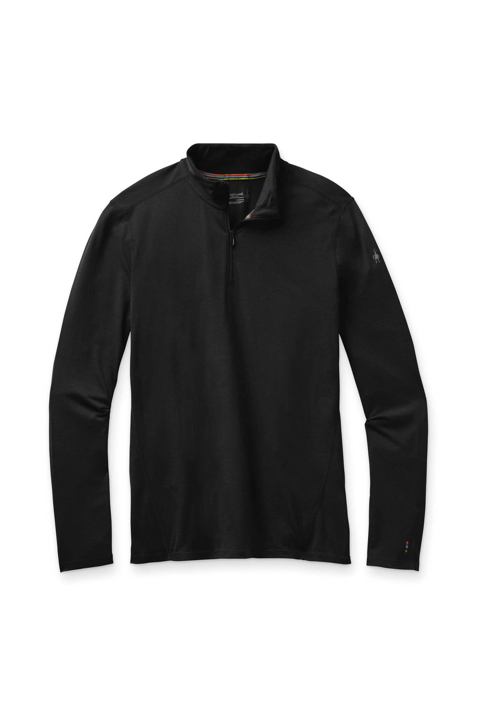 Smartwool ανδρική μπλούζα με φερμουάρ ¾ "Classic All-Season Merino Base Layer" - SW0169570011 Μαύρο φωτογραφία