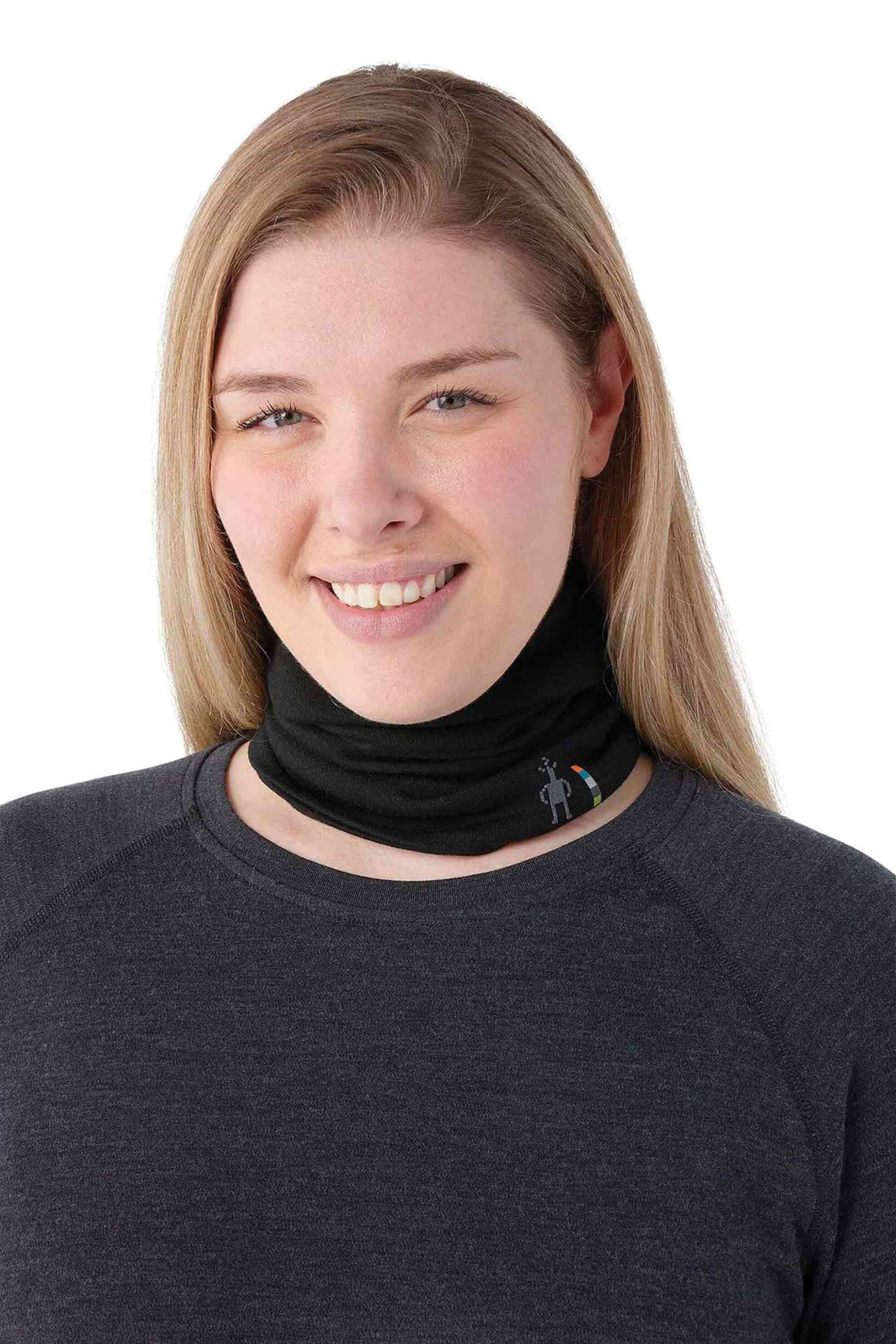 SMARTWOOL Smartwool unisex μάλλινο κασκόλ "Thermal Merino Reversible Neck Gaiter" - SW0170710011 Μαύρο
