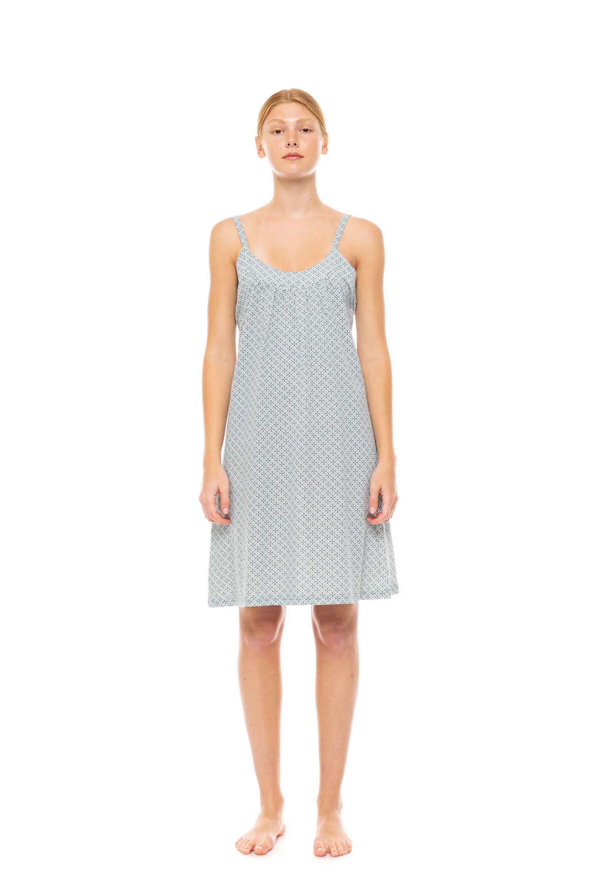 PINK LABEL Pink Label γυναικείο νυχτικό με all-over print - S1475 Βεραμάν