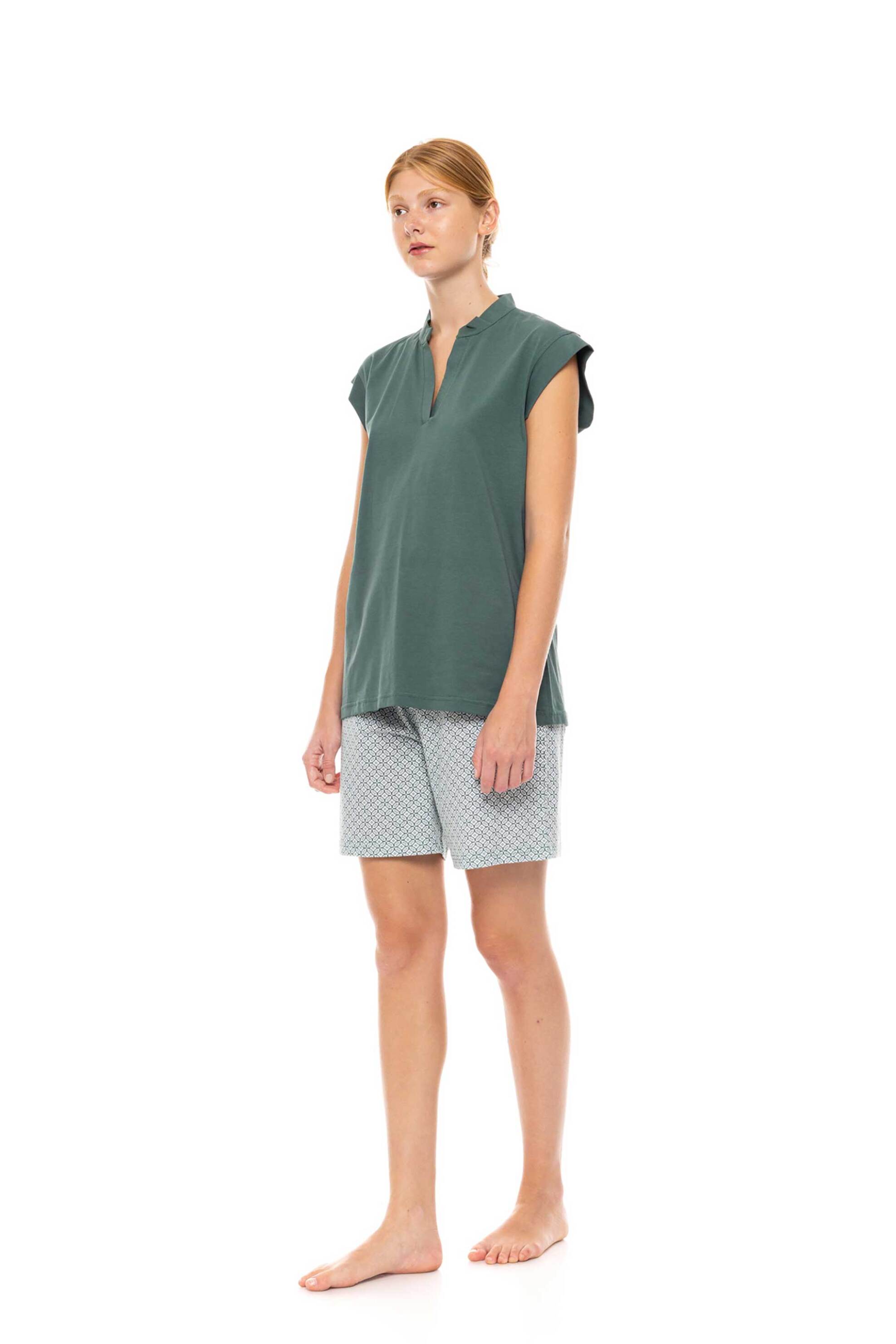 Pink Label γυναικεία πιτζάμα με all-over print - S1477 Βεραμάν φωτογραφία