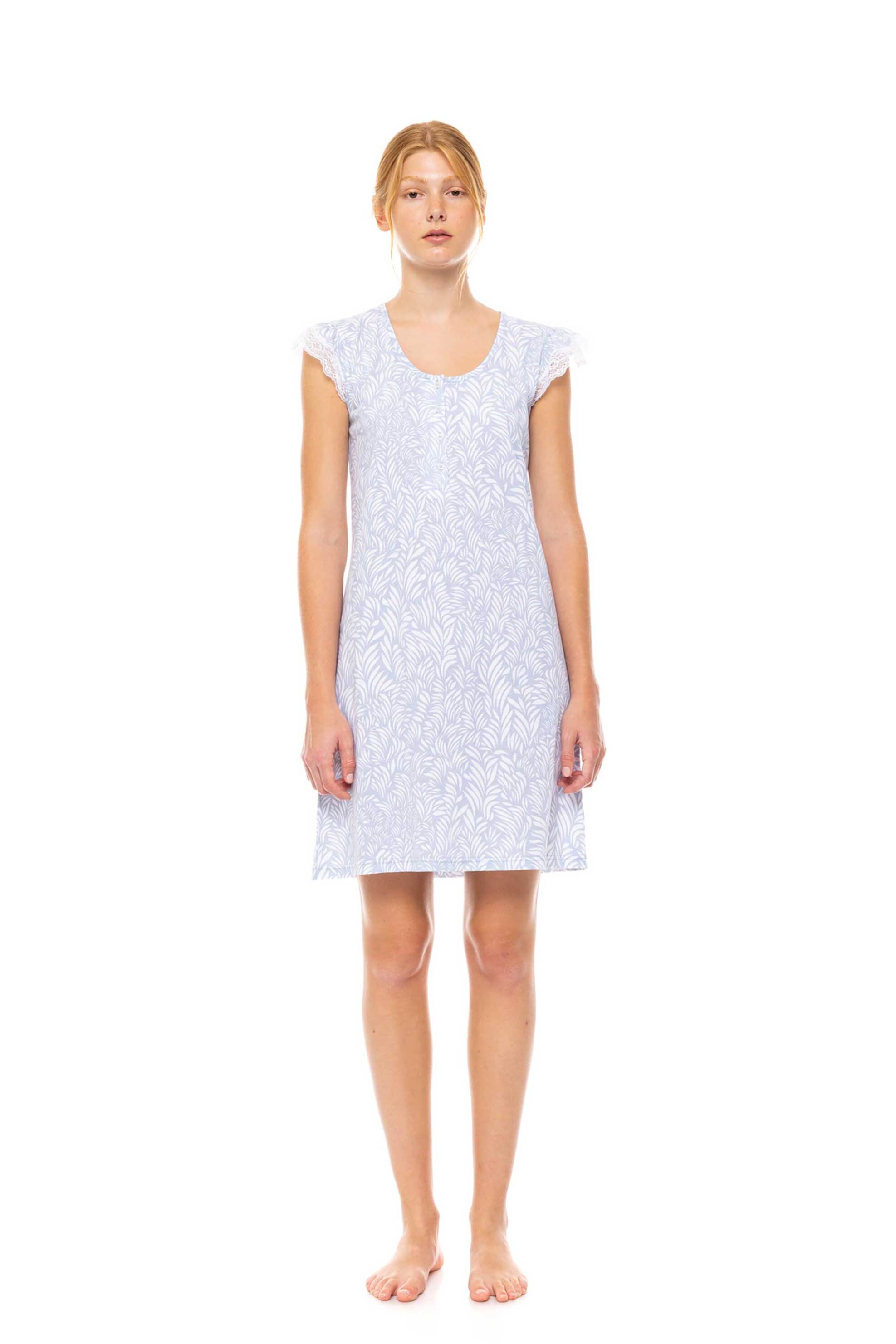  Pink Label γυναικείο νυχτικό με print 