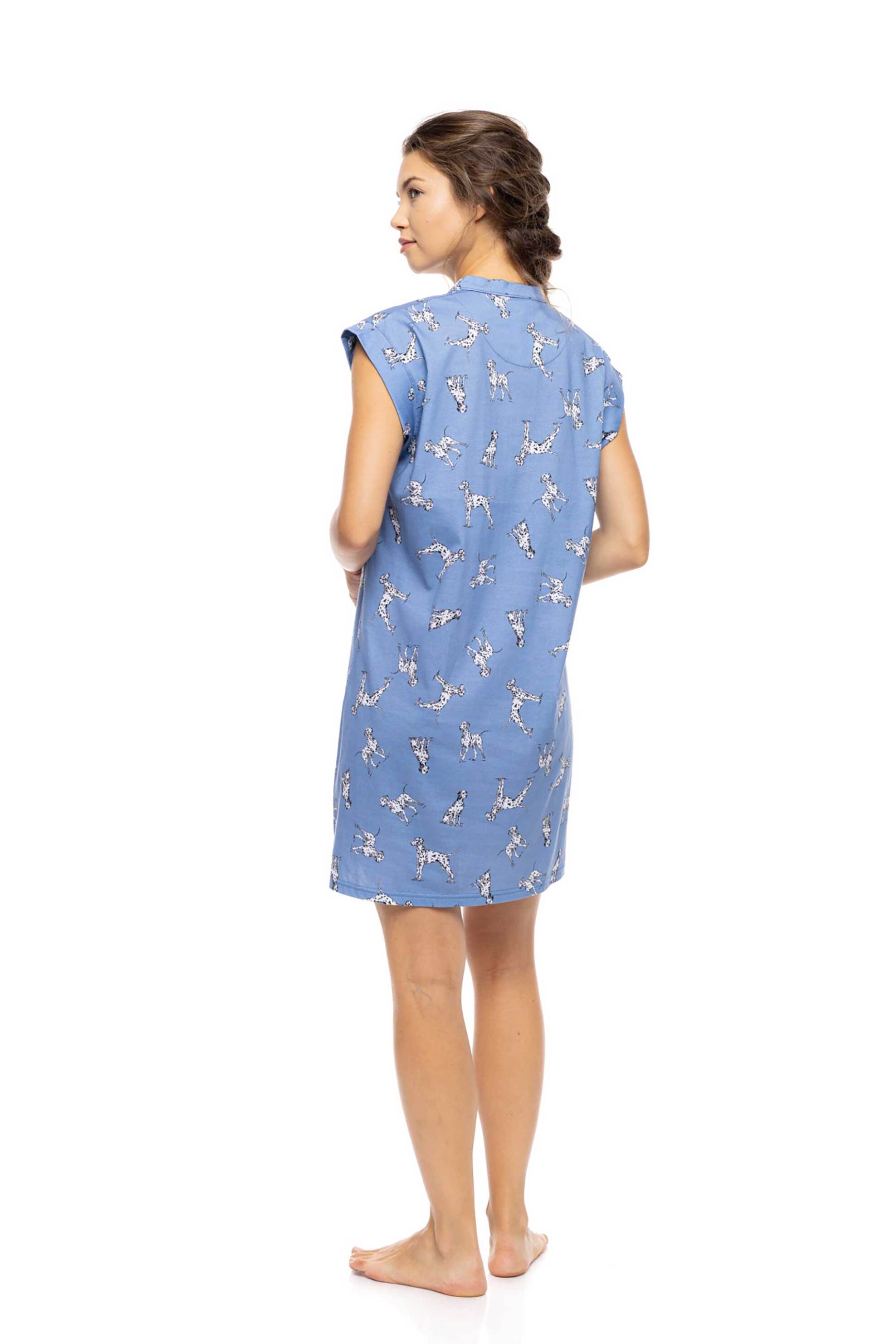 Pink Label Γυναικείο Νυχτικό Dalmatian Denim - S1565 Μπλε