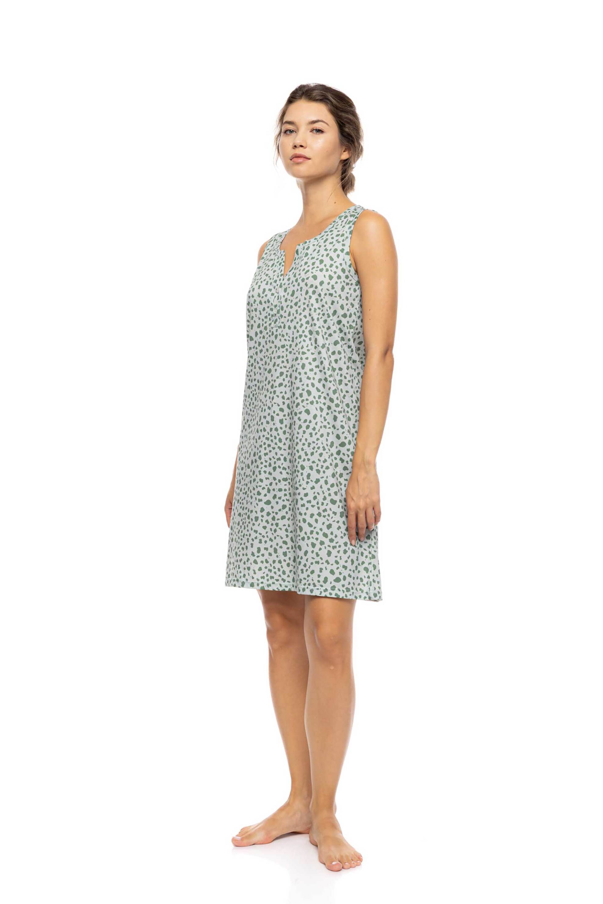 Pink Label Γυναικείο Νυχτικό Jade Leo - S1571 Πράσινο