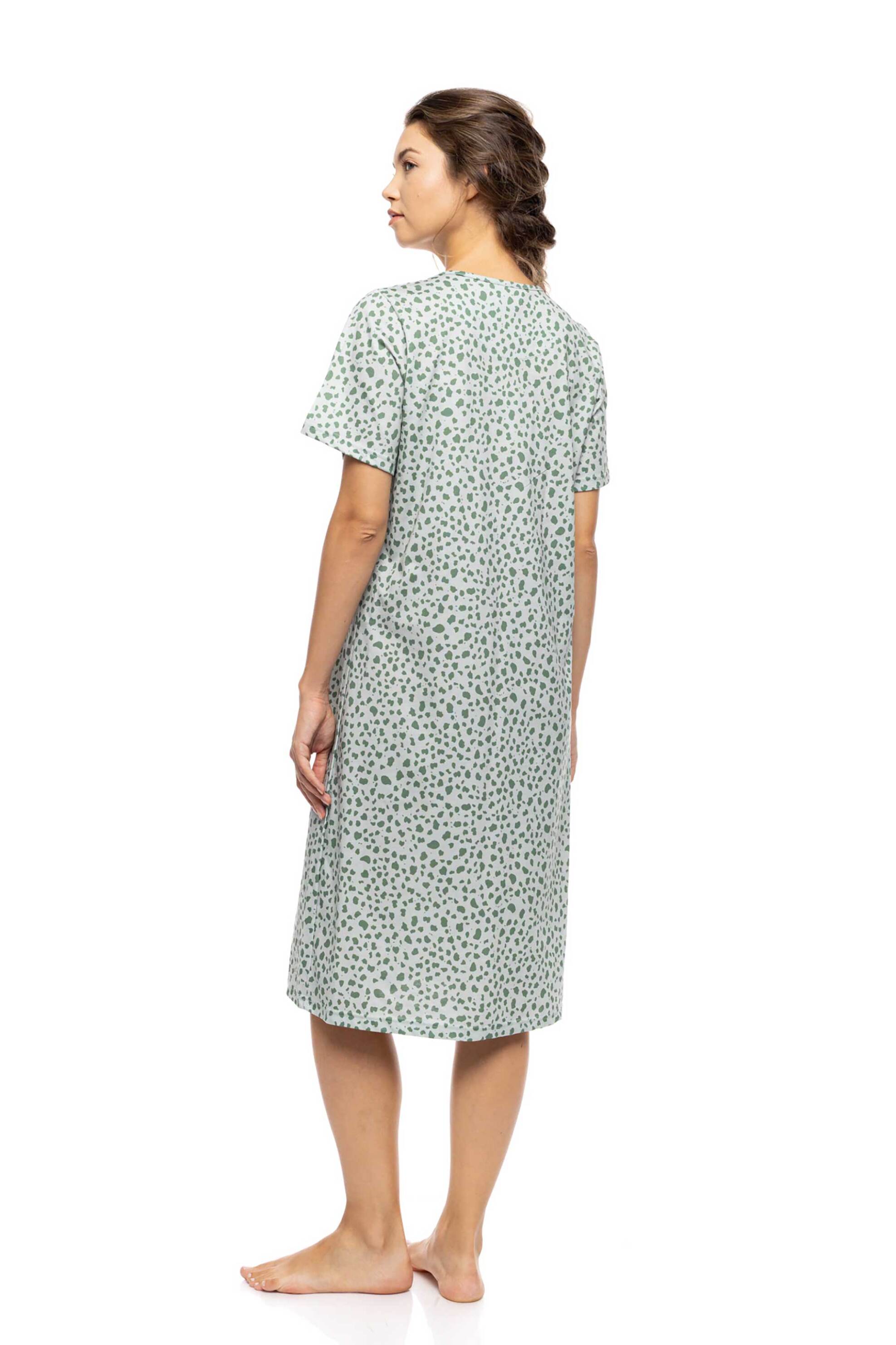 Pink Label Γυναικείο Νυχτικό Jade Leo - S1574 Πράσινο