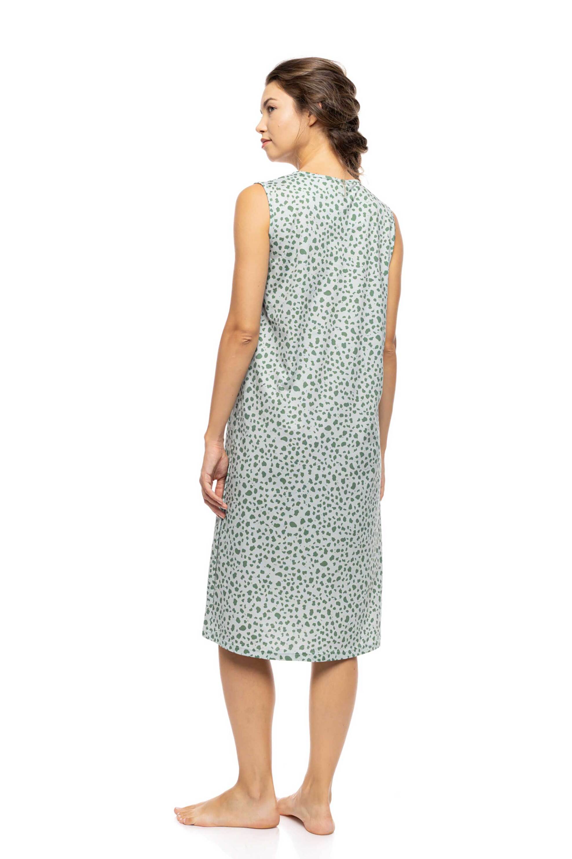 Pink Label Γυναικείο Νυχτικό Jade Leo - S1575 Μπλε