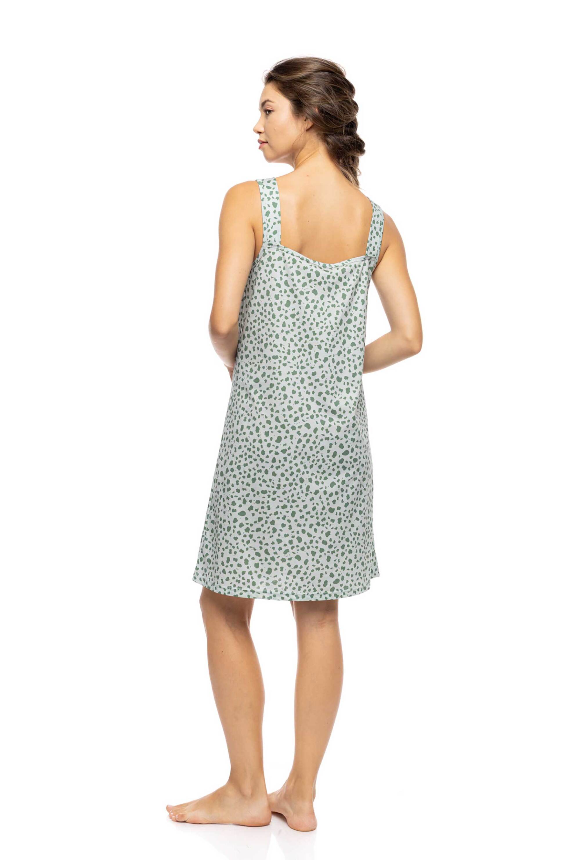 Pink Label Γυναικείο Νυχτικό Jade Leo - S1576 Πράσινο