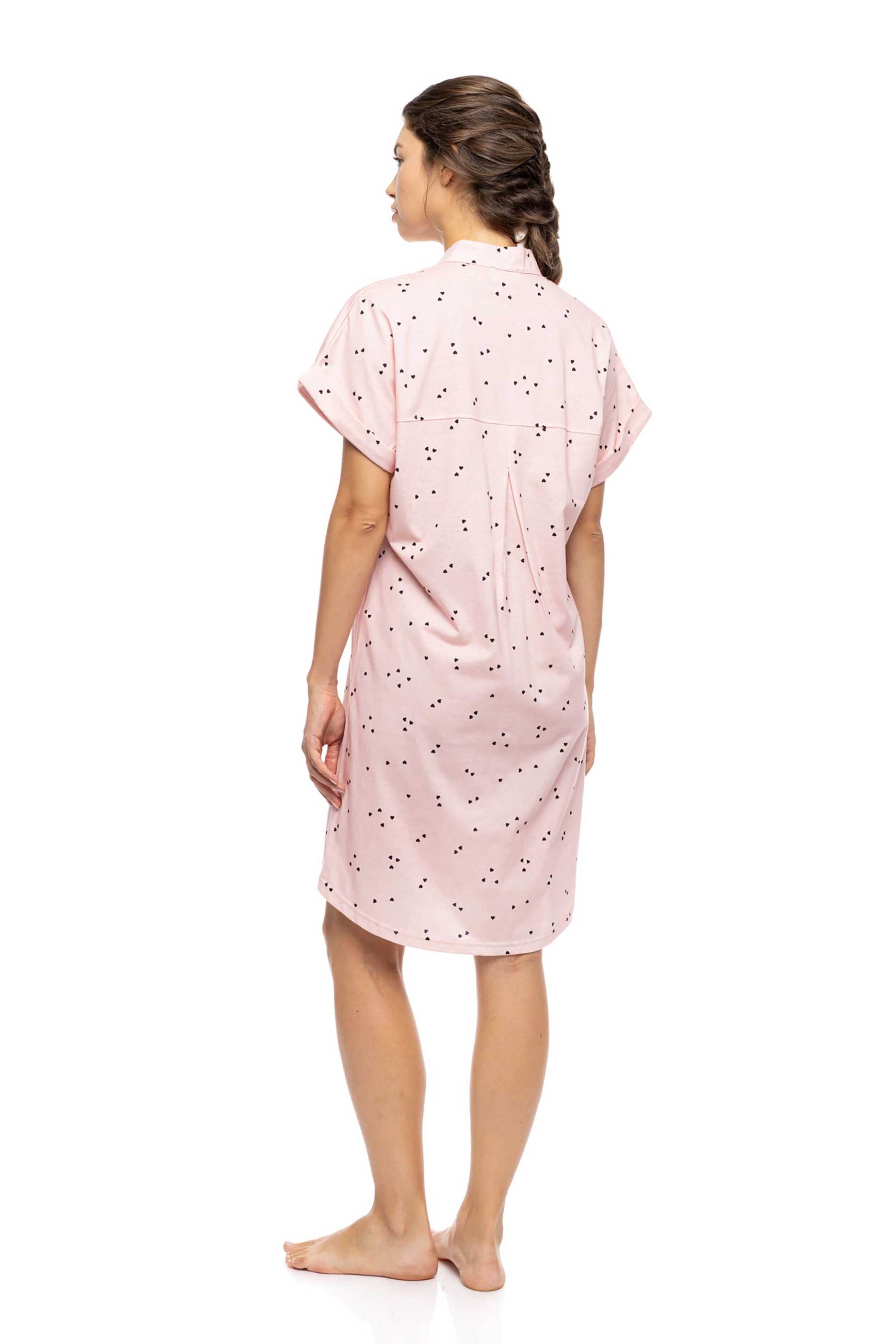 Pink Label Γυναικείο Νυχτικό Little Heart - S1578 Ροζ