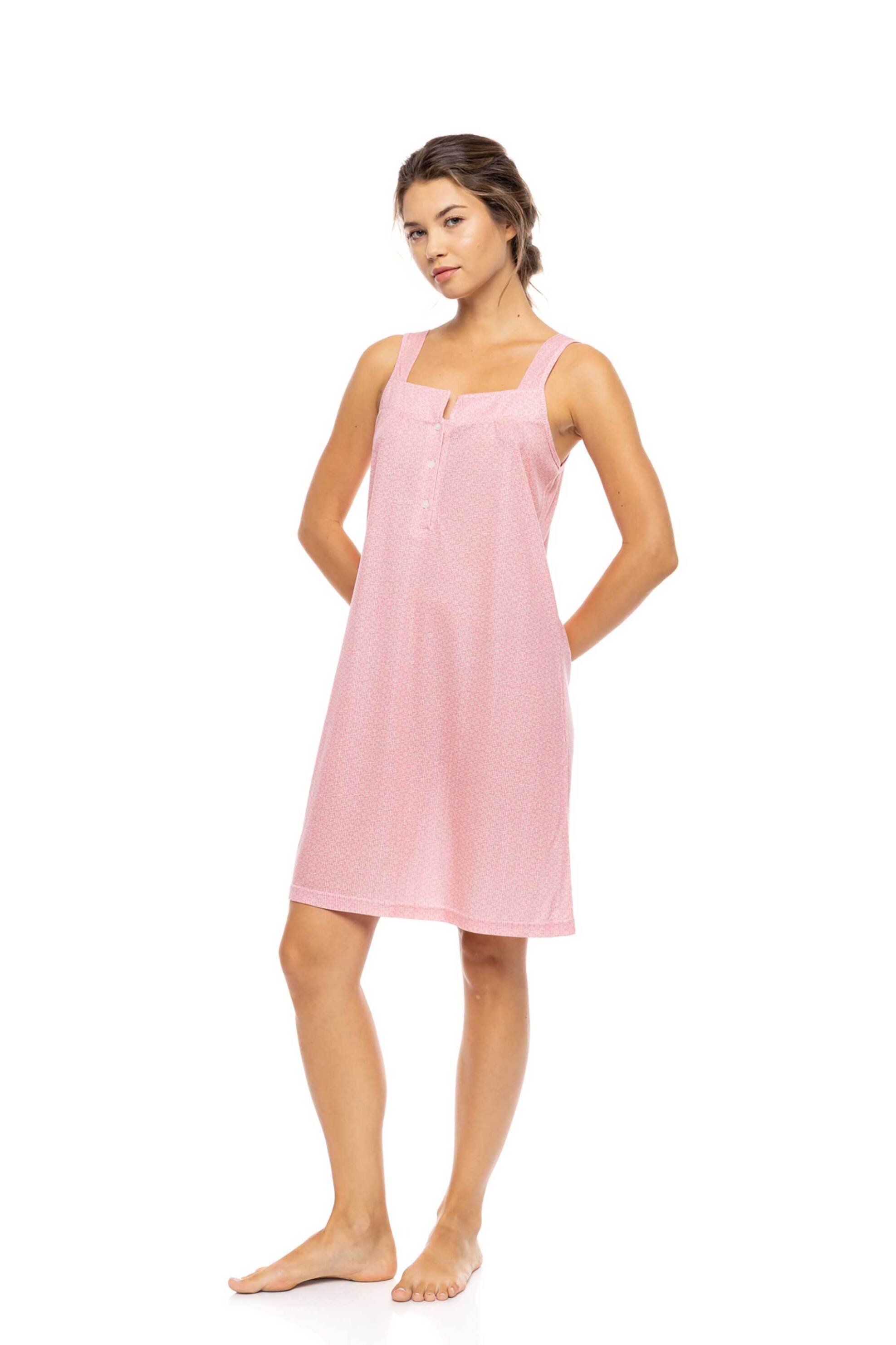 Pink Label γυναικείο νυχτικό "Summer Geo" - S1586 Ροζ φωτογραφία
