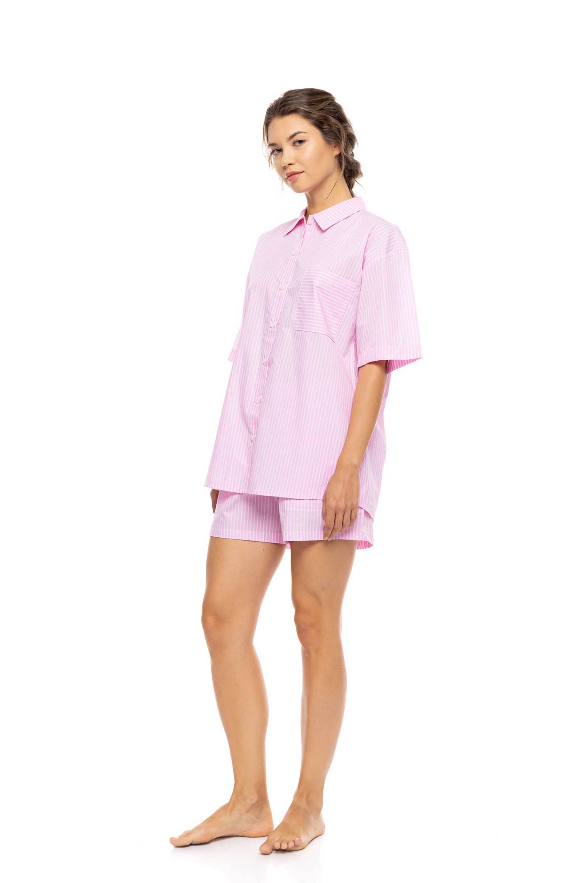 Pink Label σετ γυναικείες πιτζάμες με σορτς 