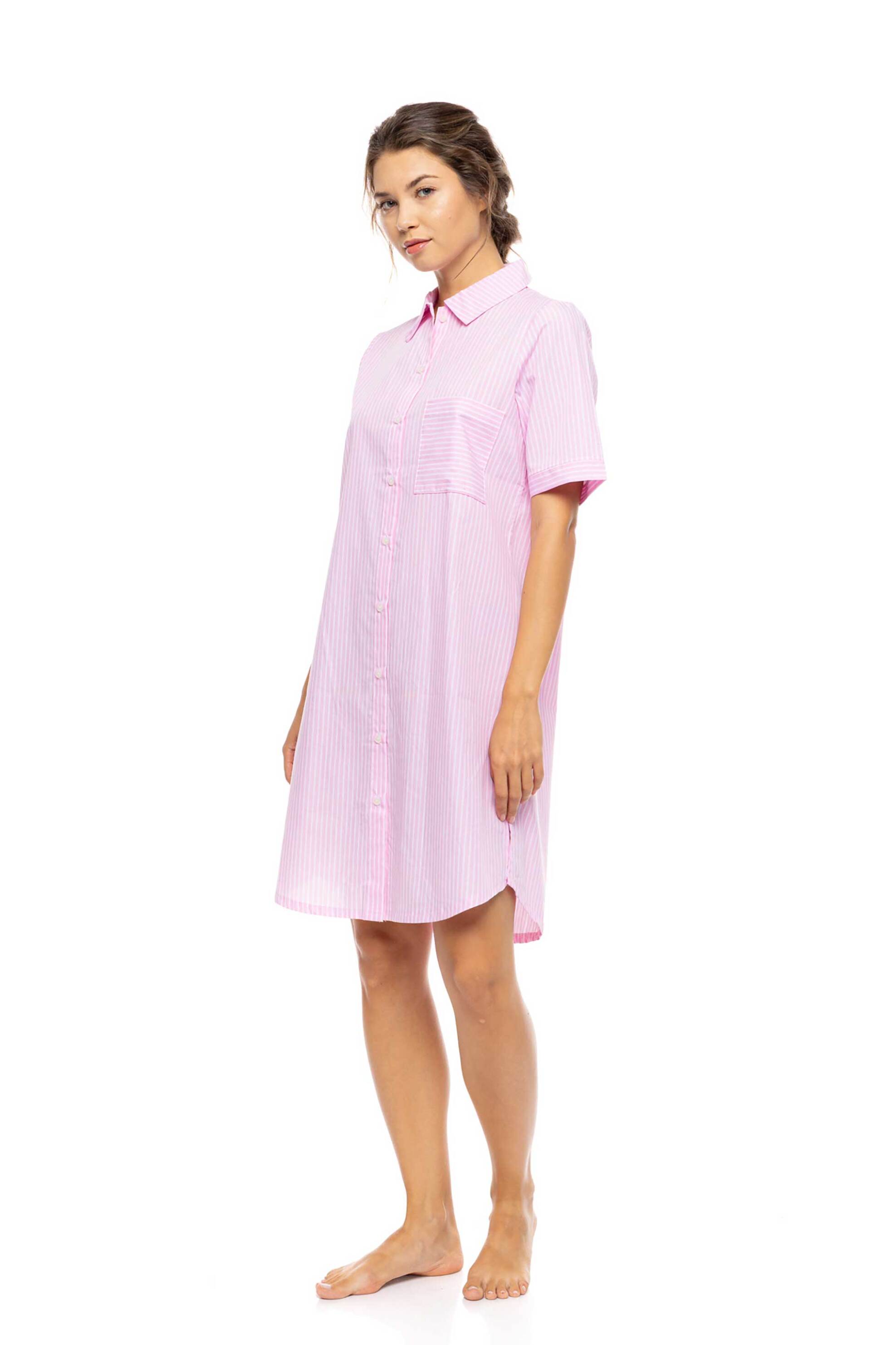 Pink Label γυναικείο νυχτικό με ρίγες 