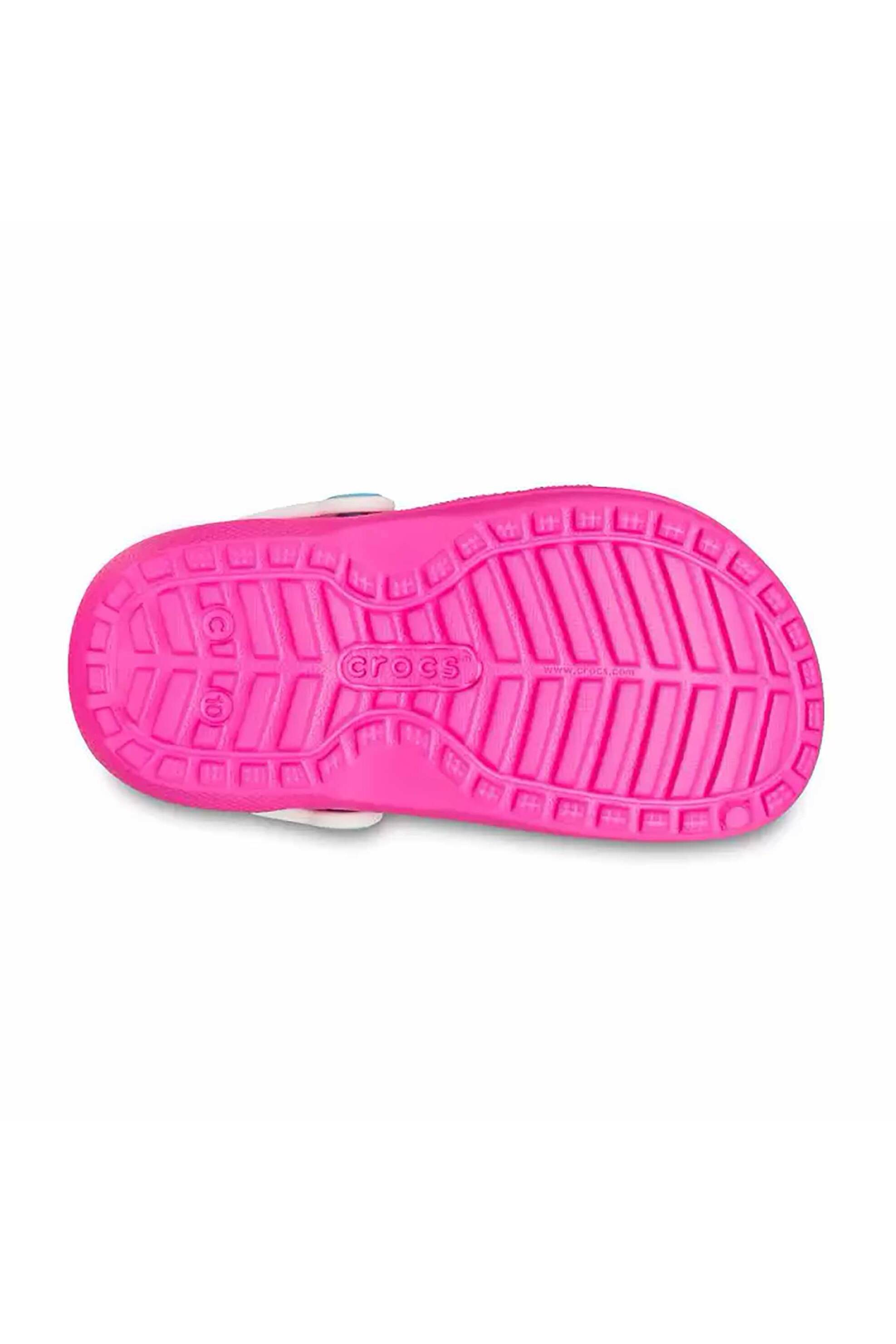 Crocs παιδικά clogs με επένδυση από faux γούνα "Classic Lined" - E66029 Φούξια φωτογραφία