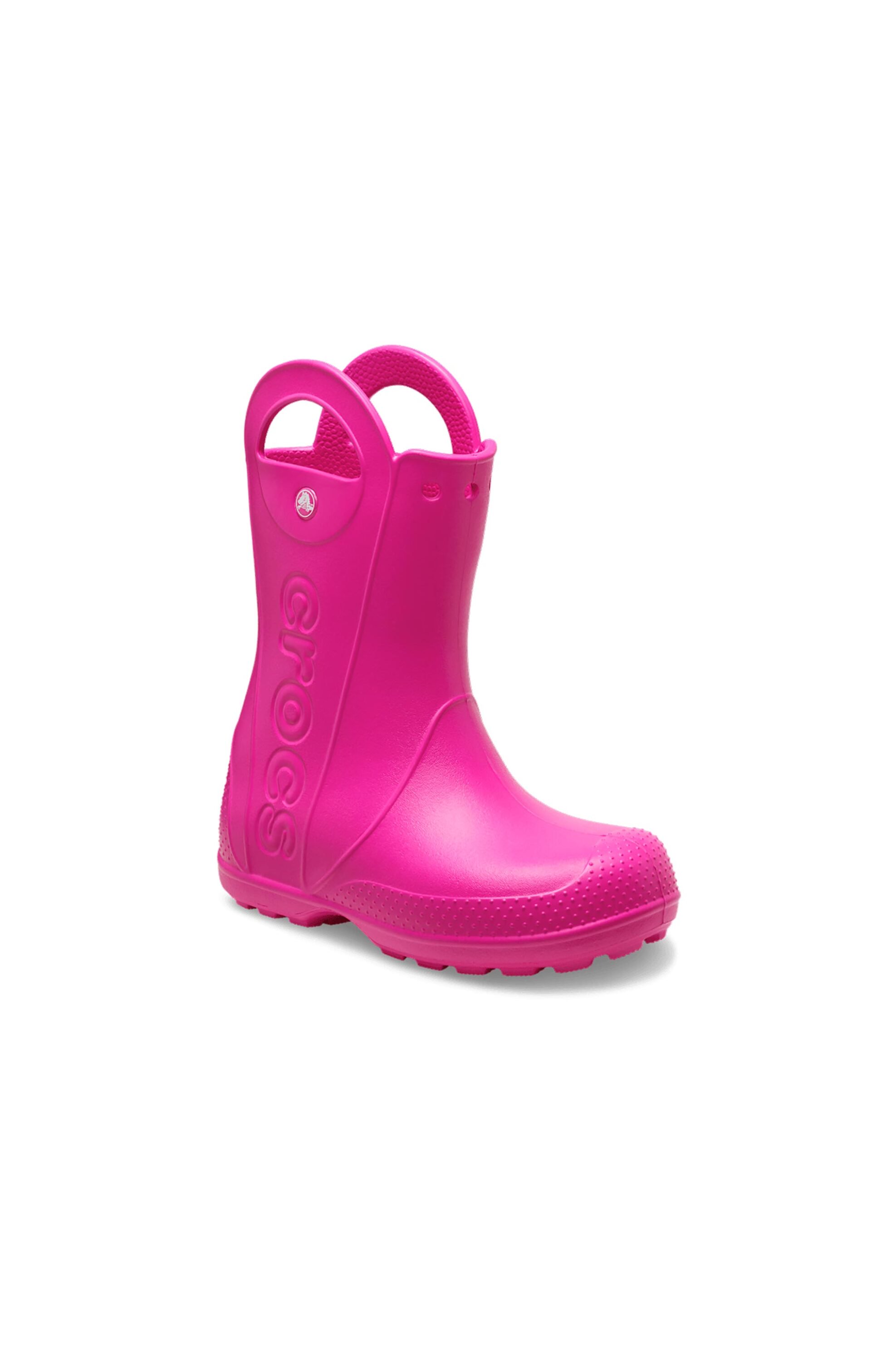 Crocs βρεφικές αδιάβροχες μπότες "Handle It Rain Boot" - E74079 Φούξια φωτογραφία