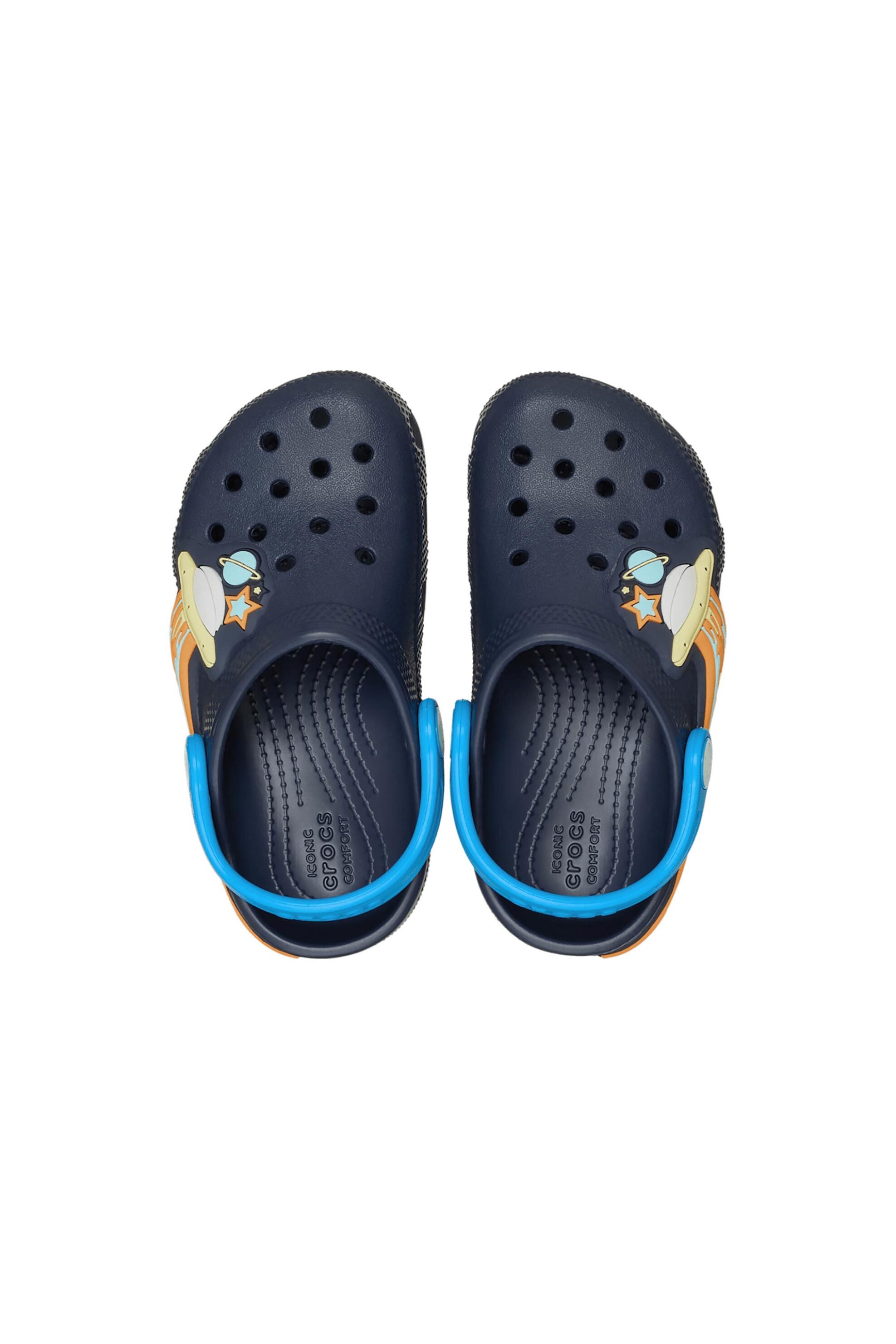 Crocs βρεφικά clogs "Classic UFO Lights" - E74119 Μπλε Σκούρο