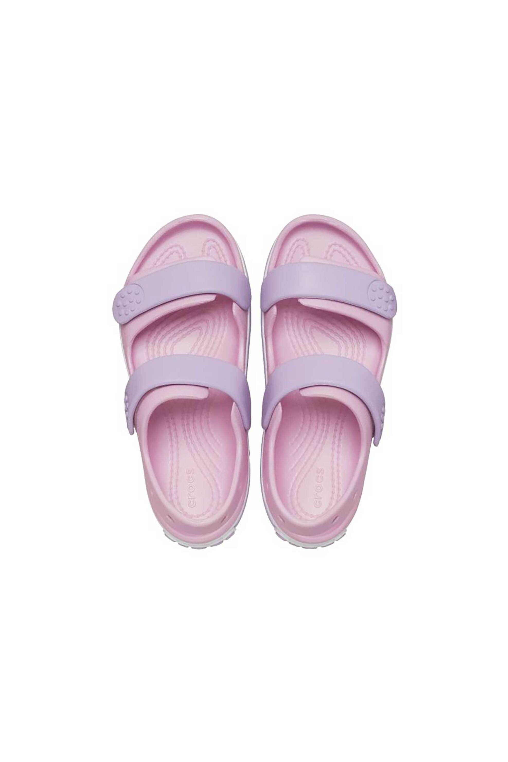 Crocs Παιδικά Πέδιλα Μονόχρωμα Crocband Cruiser K - E79757 Ροζ