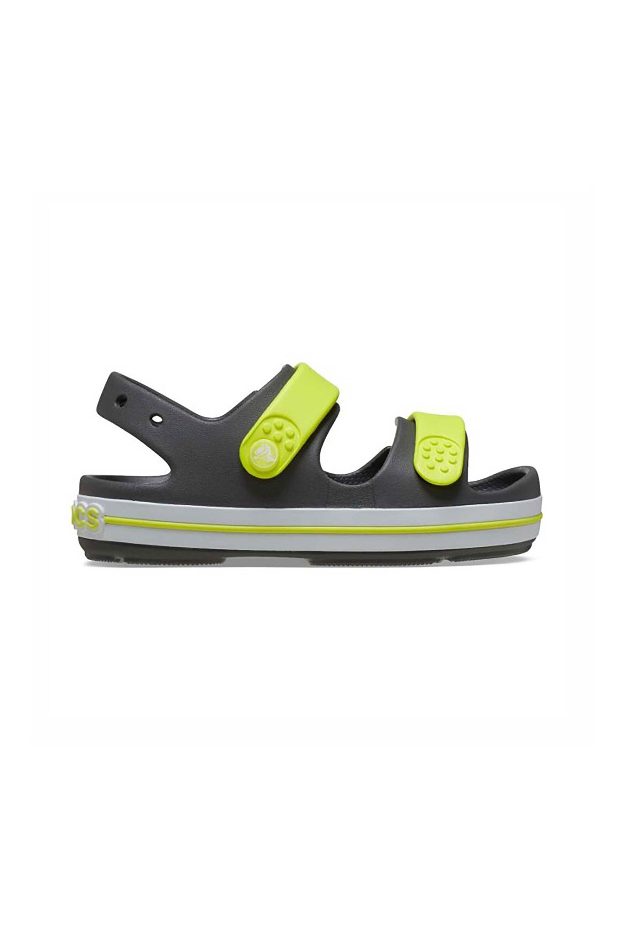 Crocs παιδικά πέδιλα μονόχρωμα "Crocband Cruiser K" - E79757 Ανθρακί