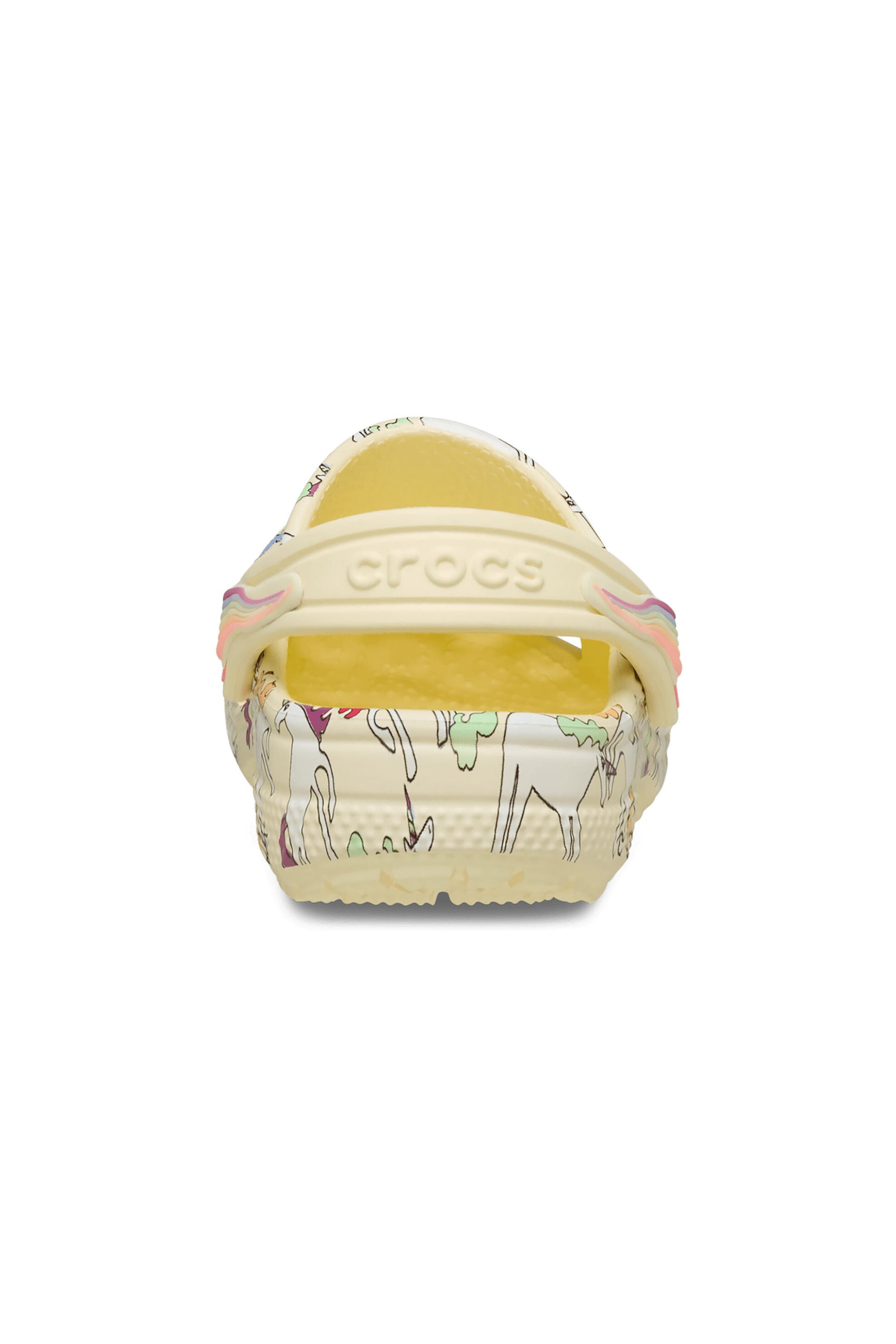 Crocs Βρεφικά Clogs Toddler Classic Unicorn Graphic Clog - E79900 Κίτρινο