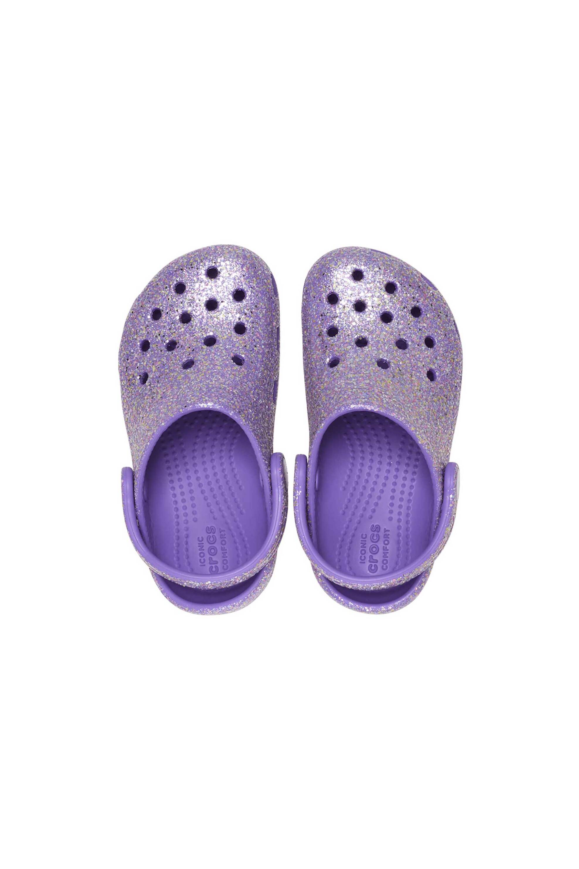 Crocs βρεφικά clogs “Toddler Classic Fantasy Glitter Clog” – E79912 Μοβ