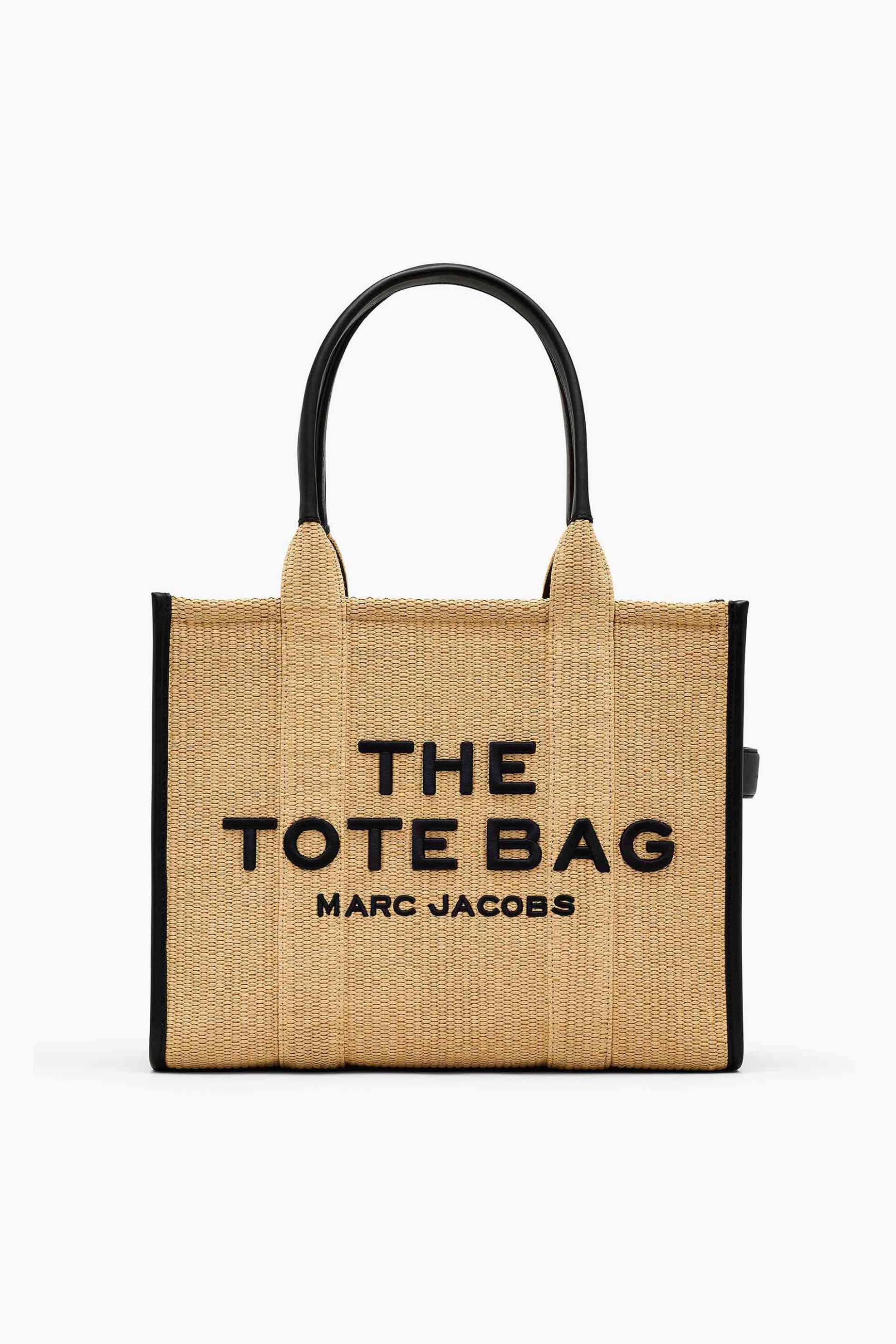 Marc Jacobs γυναικεία τσάντα ώμου ψάθινη "The Woven Large Tote" - 2S4HTT056H03 Μπεζ
