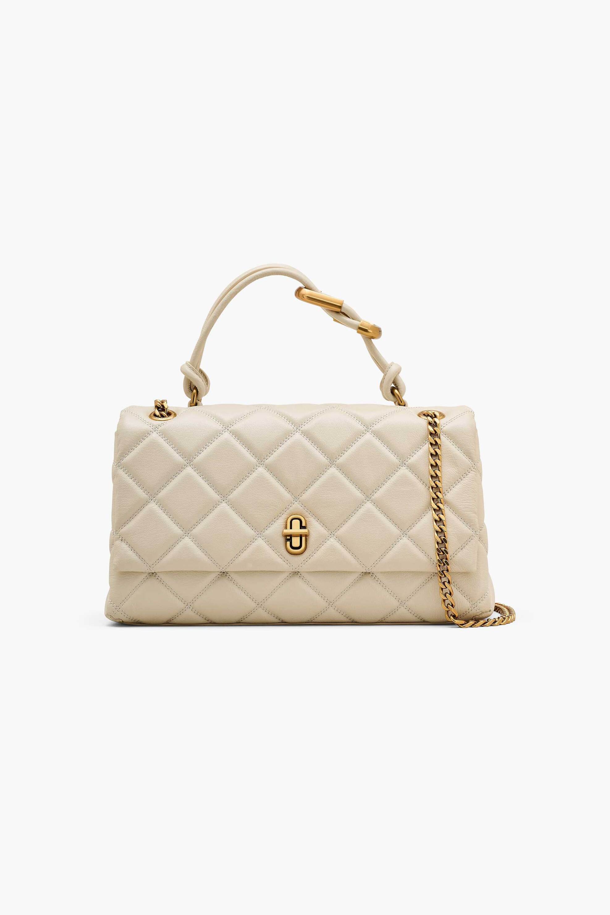 MARC JACOBS Marc Jacobs γυναικεία τσάντα χειρός καπιτονέ "The Quilted Dual Convertible" - 2S5HCR007H02 Λευκό