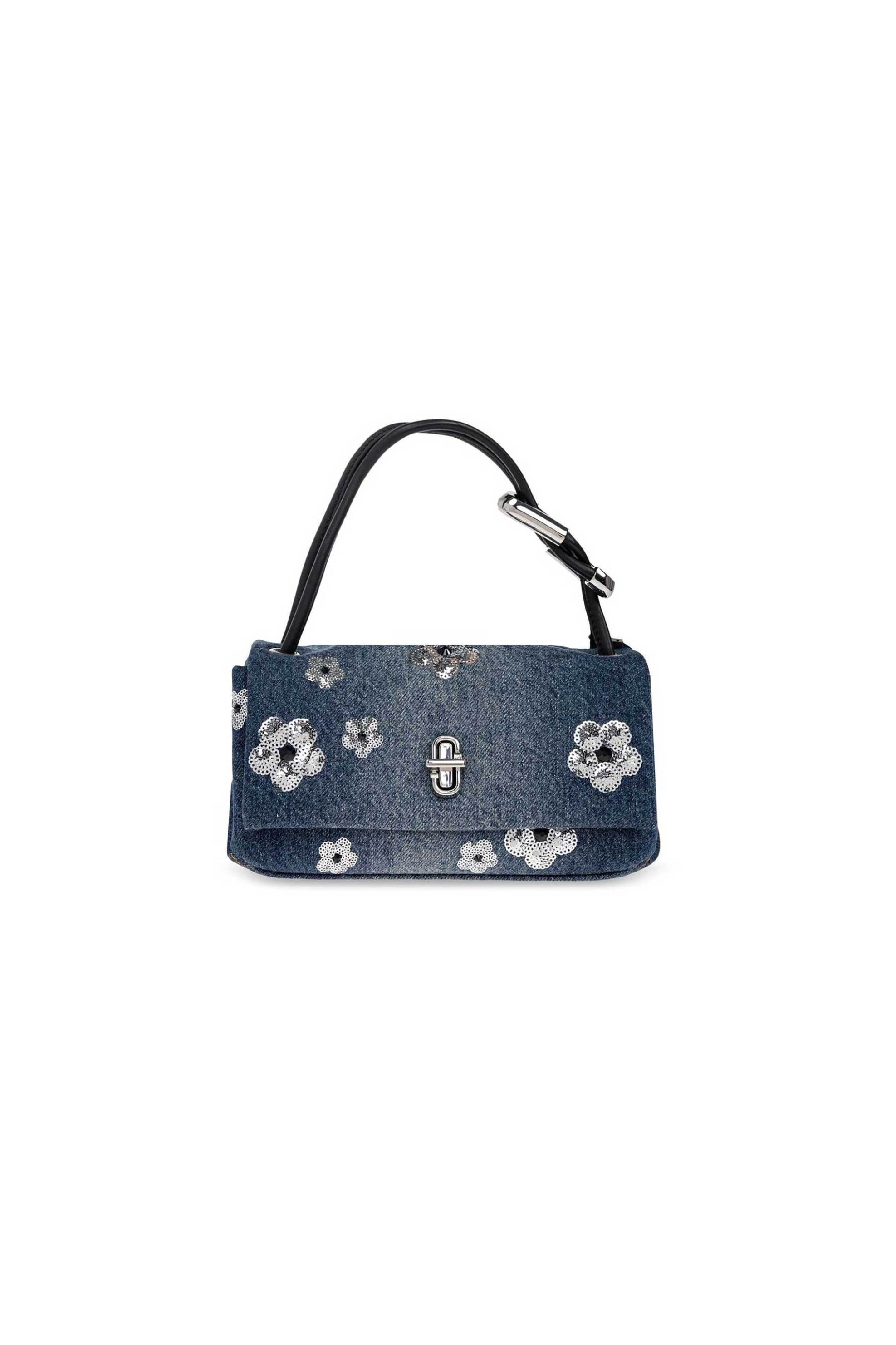 MARC JACOBS Marc Jacobs γυναικείο mini bag "The Sequin Daisy Denim Mini Dual Bag" - 2S5HSC007H03 Denim Blue
