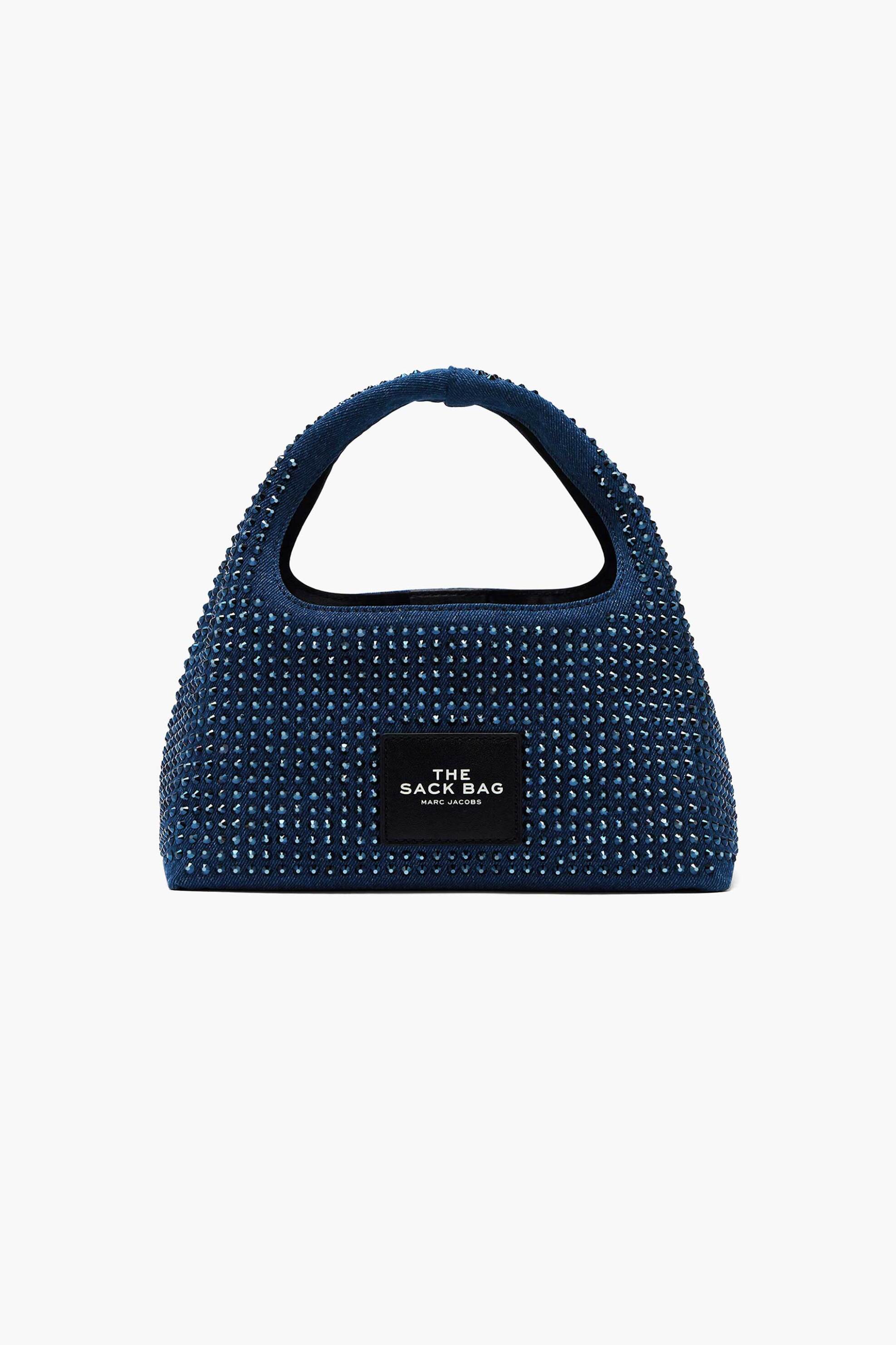 Marc Jacobs γυναικεία τσάντα χειρός "The Crystal Denim Mini Sack Bag" - 2S5HSC021H03 Denim Blue Σκούρο