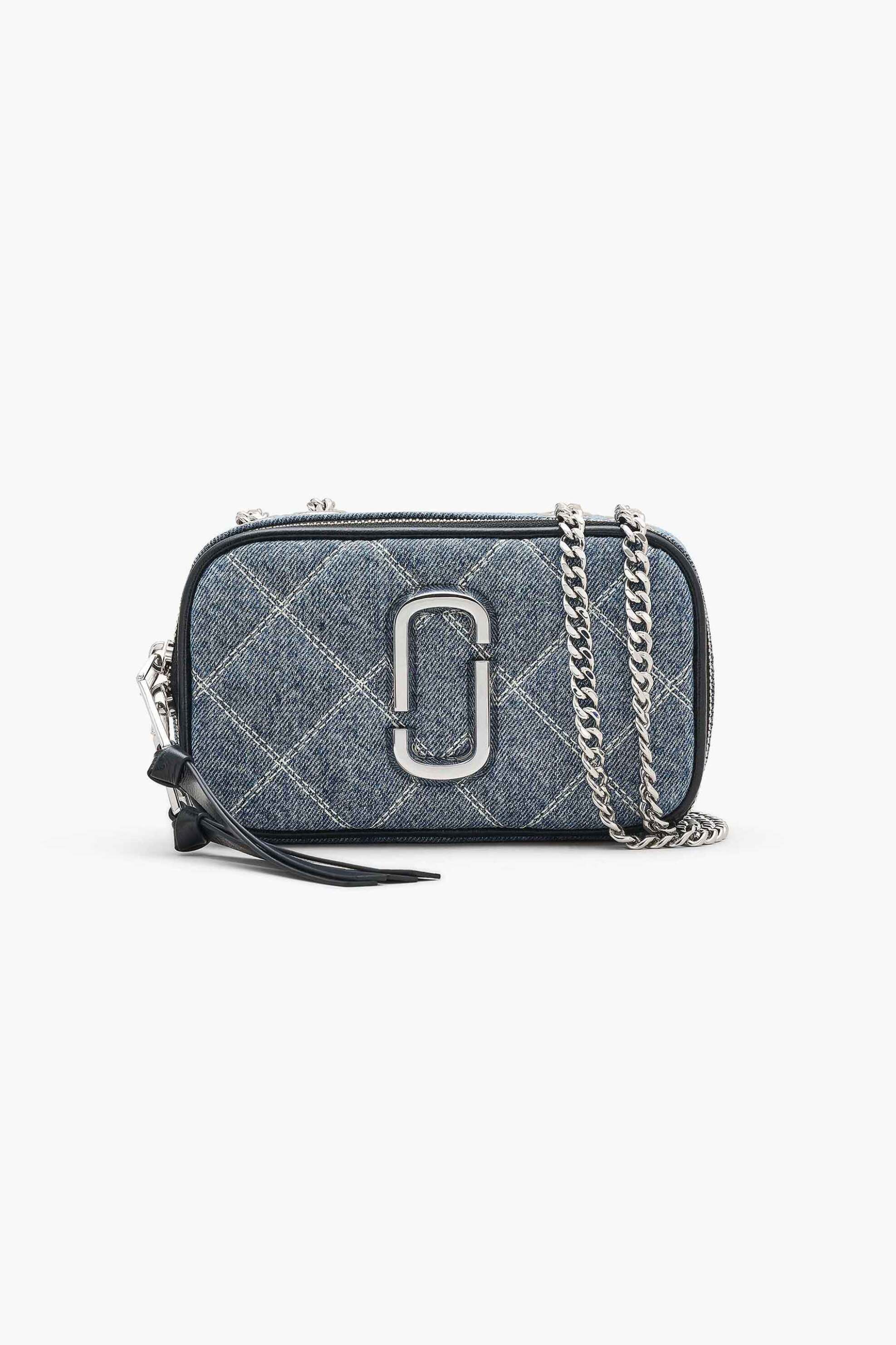Marc Jacobs γυναικεία τσάντα ώμου καπιτονέ "The Quilted Denim Softshot" - 2P5HCR013H03 Denim Blue