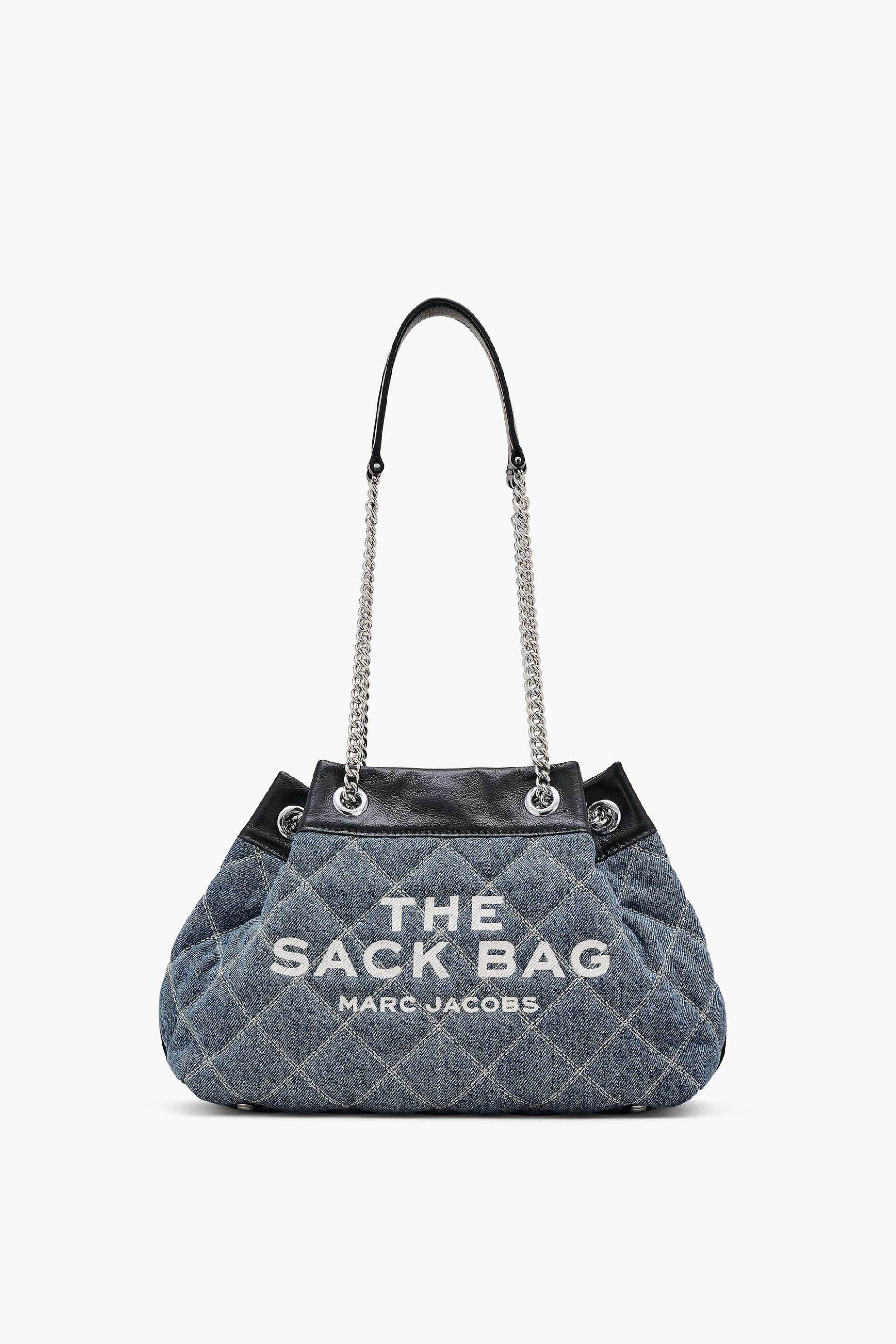 Marc Jacobs γυναικεία τσάντα ώμου "The Quilted Denim Chain Sack" - 2P5HSH034H03 Denim Blue