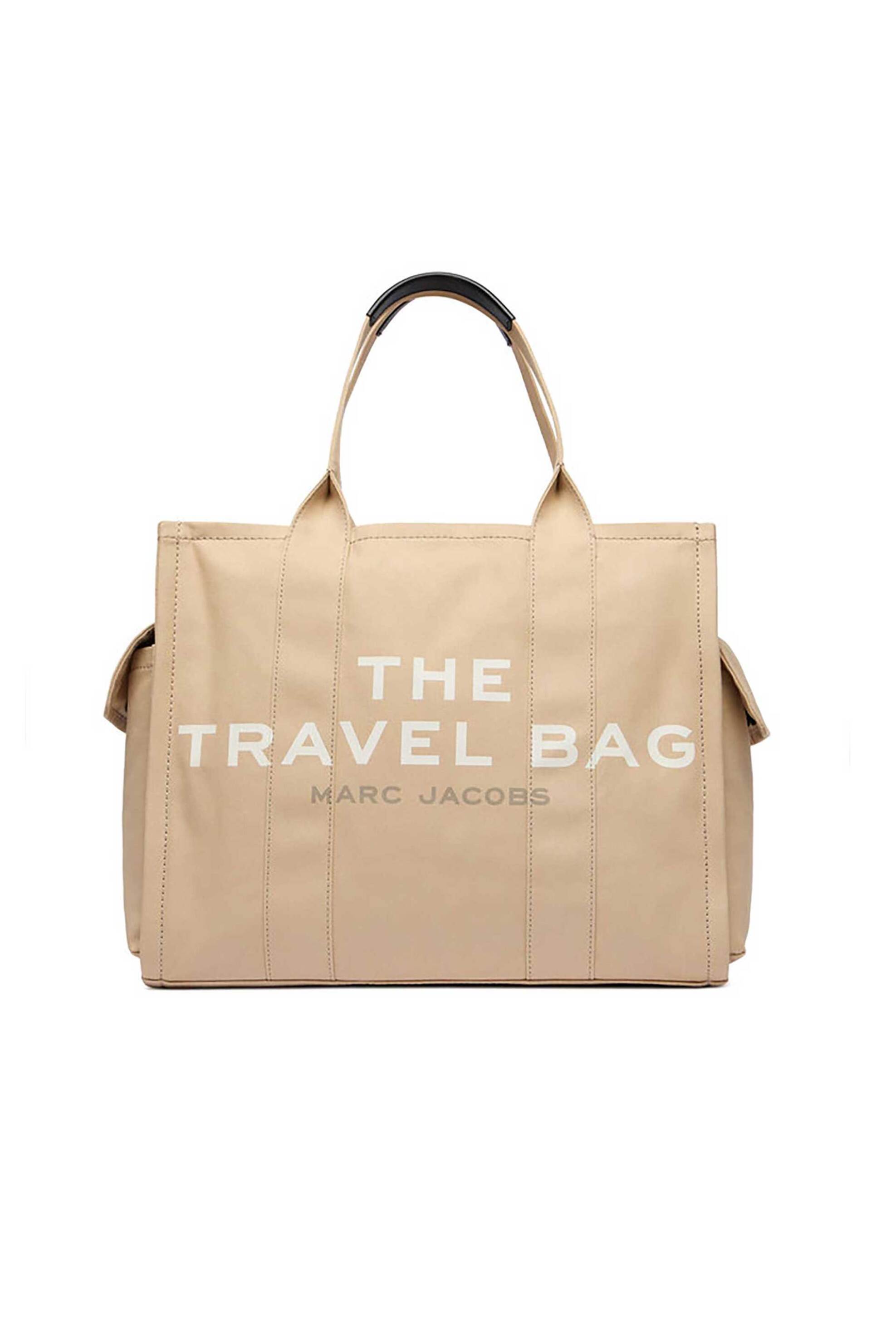 Marc Jacobs γυναικεία τσάντα ώμου με logo print "The Travel Tote" - 2P5HTT021H03 Μπεζ