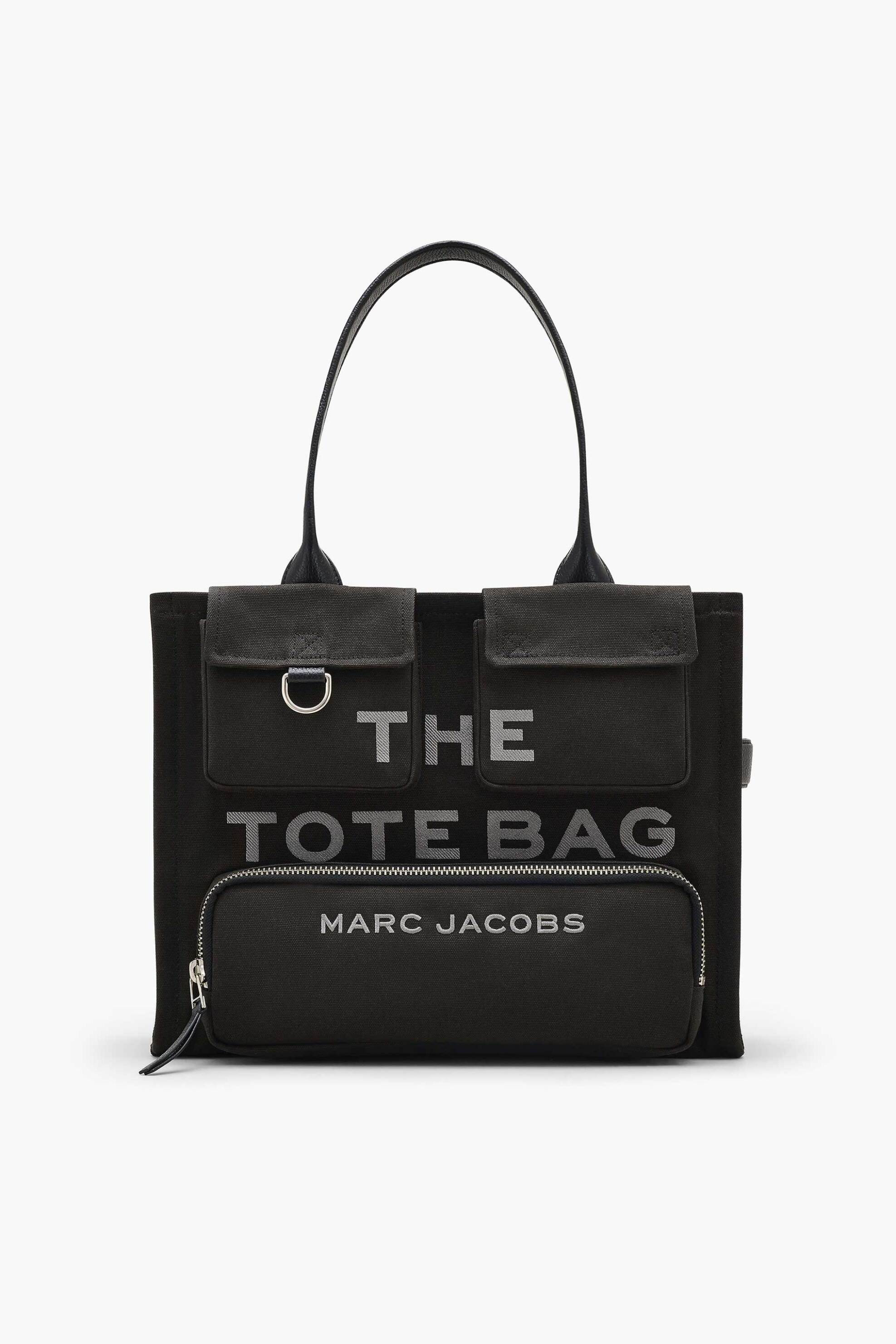 Marc Jacobs γυναικεία τσάντα ώμου με τσέπες "The Cargo Canvas Large Tote" - 2S4HTT005H03 Μαύρο