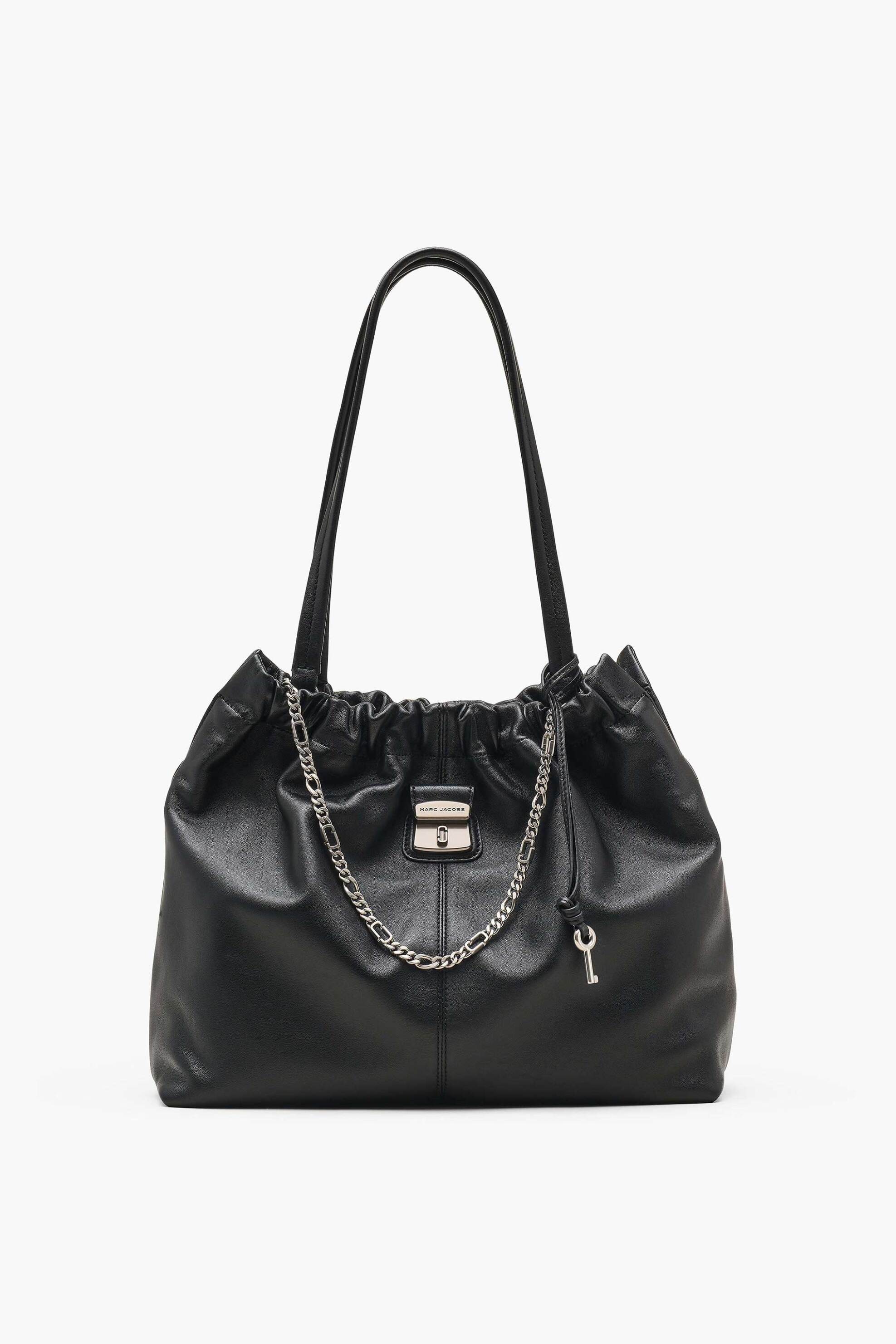Marc Jacobs γυναικεία τσάντα ώμου με μεταλλικό λογότυπο "The Cristina Tote" - 2F5HTT024H01 Μαύρο