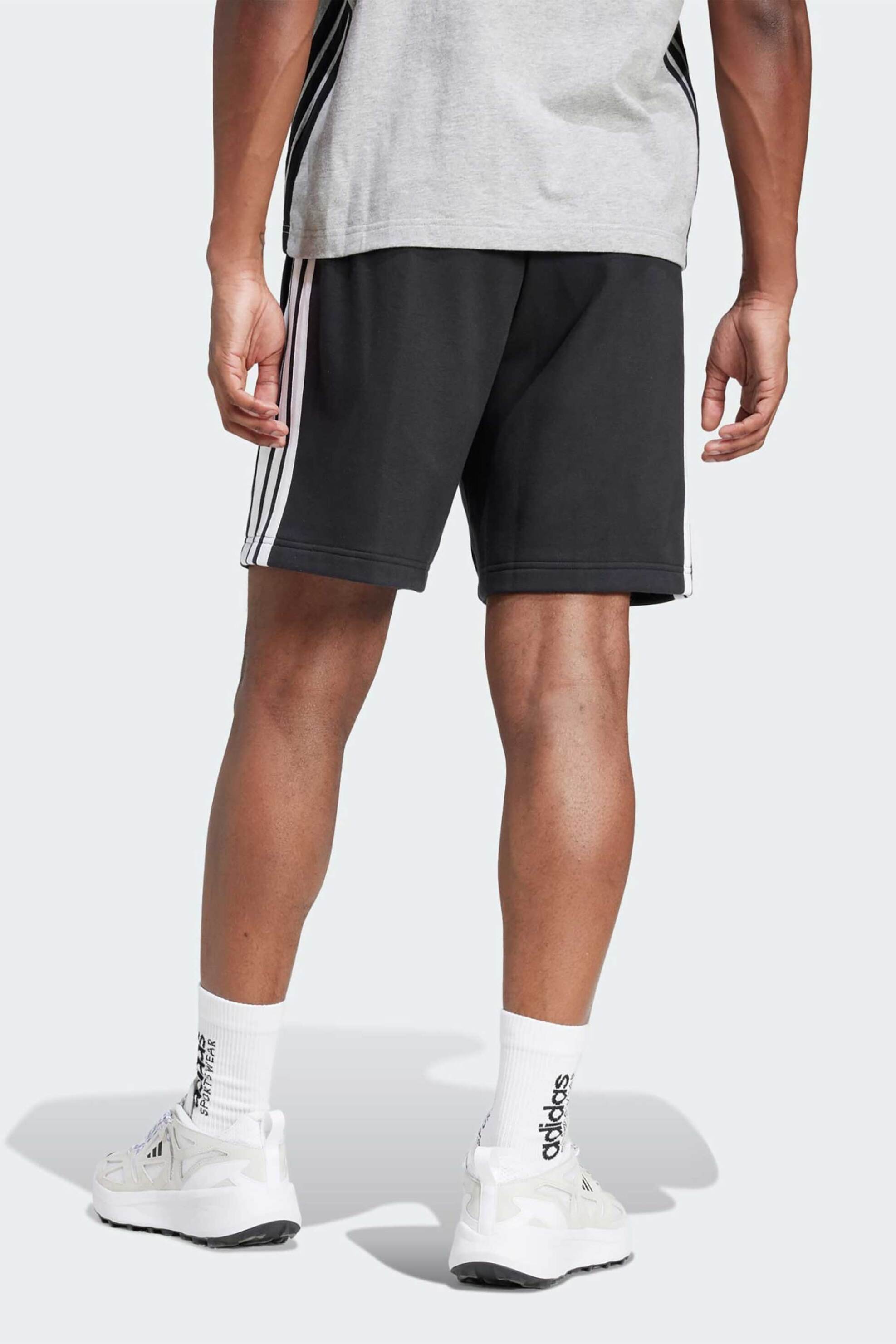 Adidas ανδρικό σορτς Standard Fit "Essentials 3-Stripes" - JE6414 Μαύρο φωτογραφία