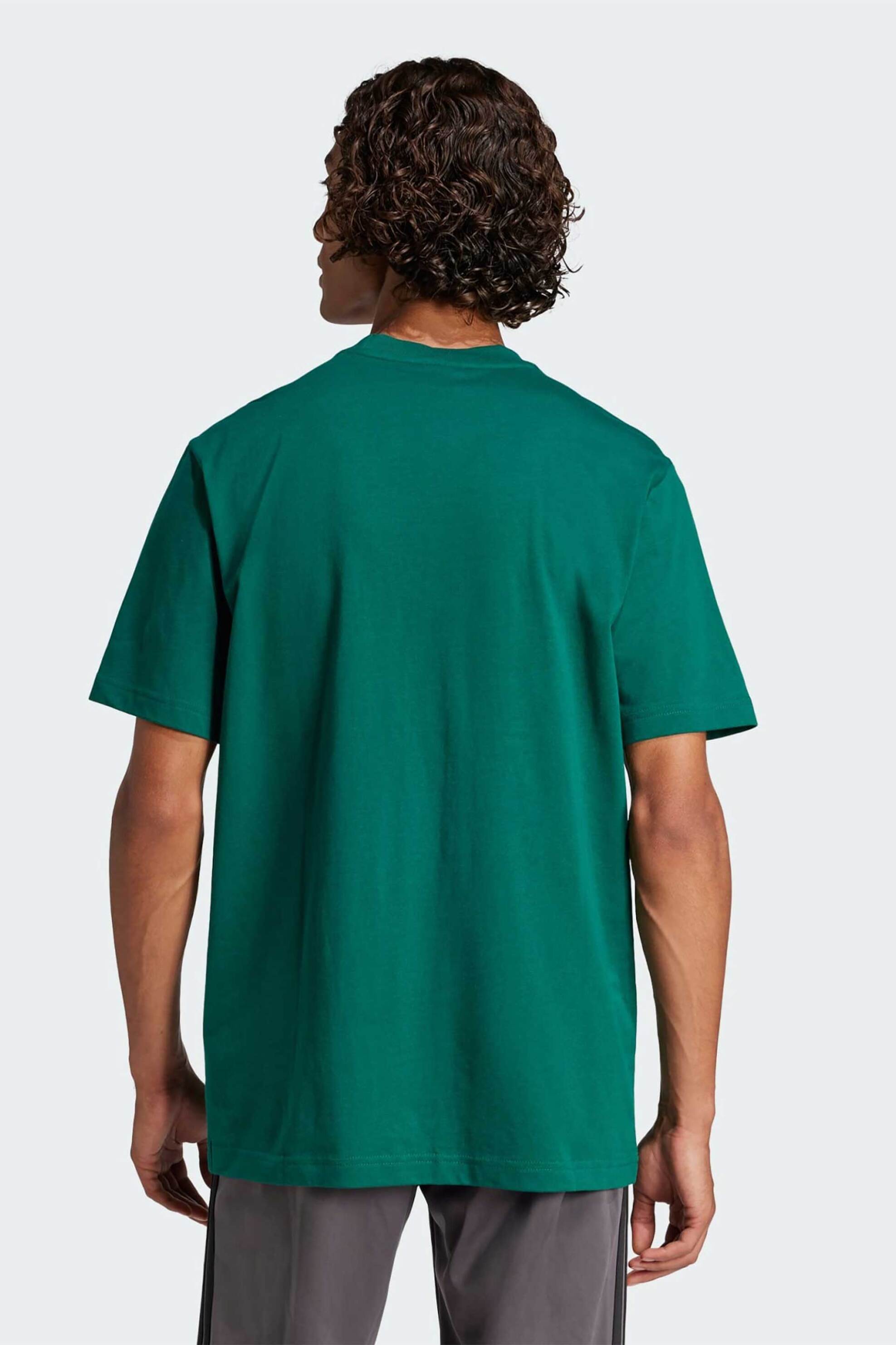 Adidas ανδρικό T-shirt Regular Fit "Essentials Small Logo" - JF1096 Πράσινο φωτογραφία
