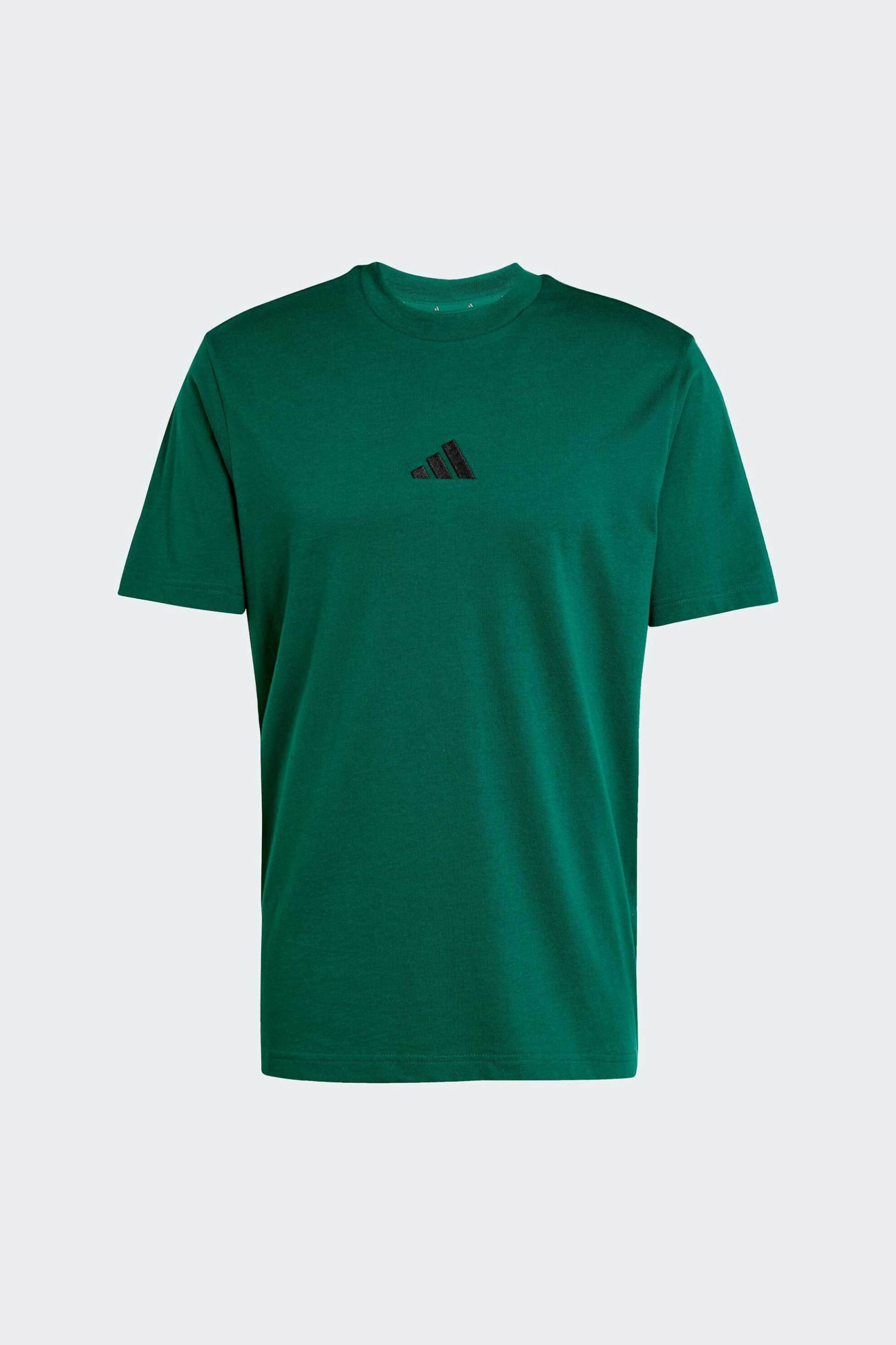 Adidas Ανδρικό T-Shirt Regular Fit Essentials Small Logo - Jf1096 Πράσινο