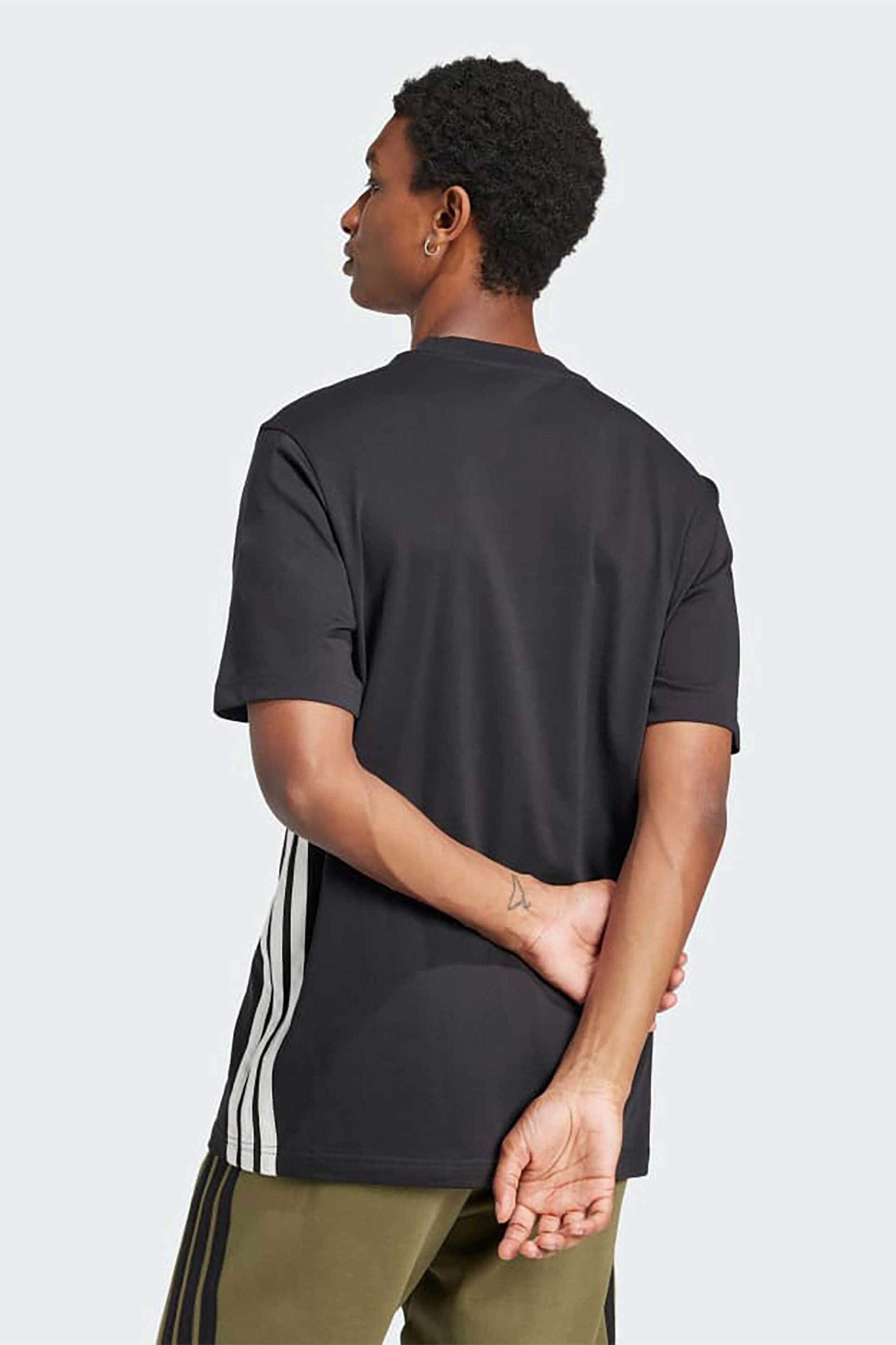 Adidas ανδρικό T-shirt Regular Fit "Essentials 3-Stripes" - JD1906 Μαύρο φωτογραφία