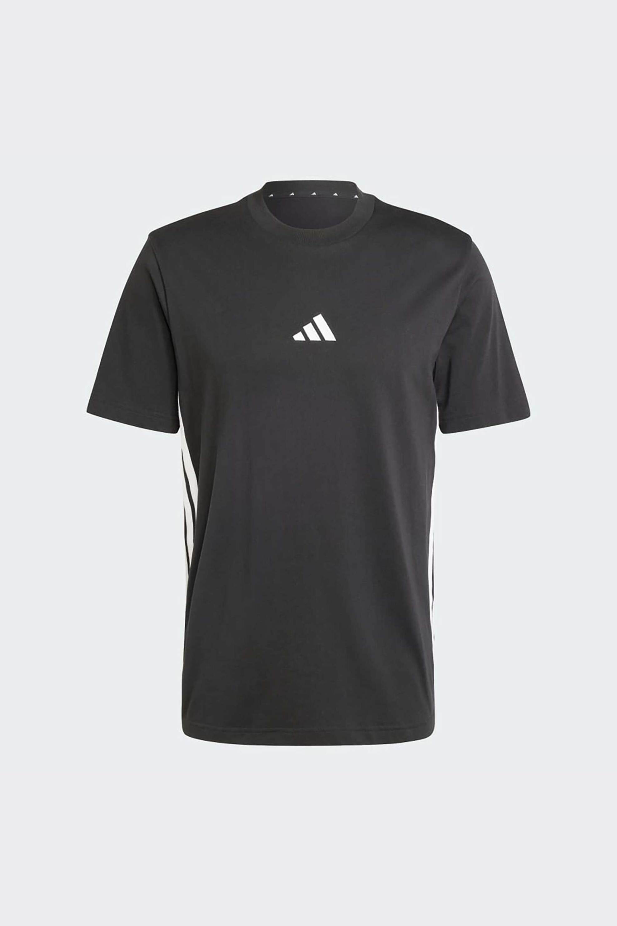 Adidas Ανδρικό T-Shirt Regular Fit Essentials 3-Stripes - Jd1906 Μαύρο
