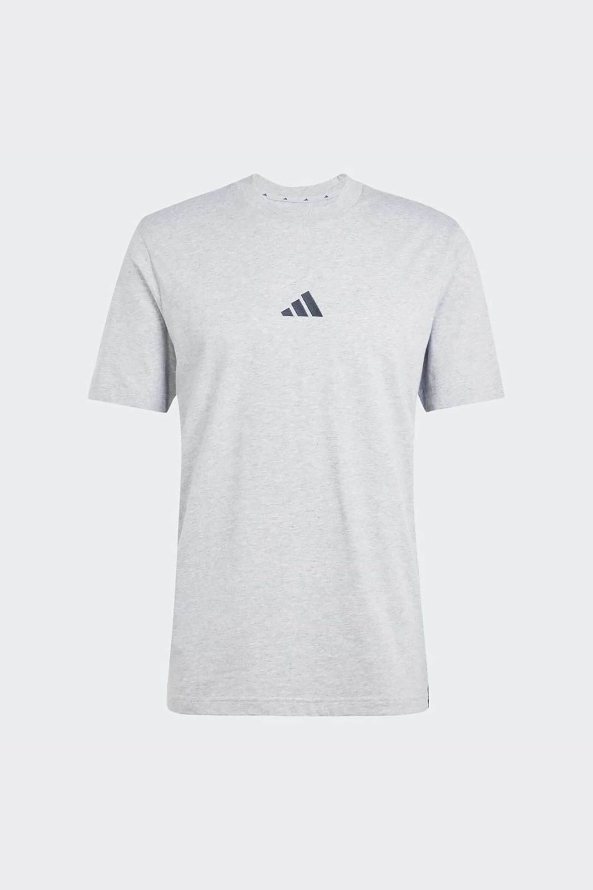 Adidas Ανδρικό T-Shirt Regular Fit Essentials 3-Stripes - Je6396 Γκρι