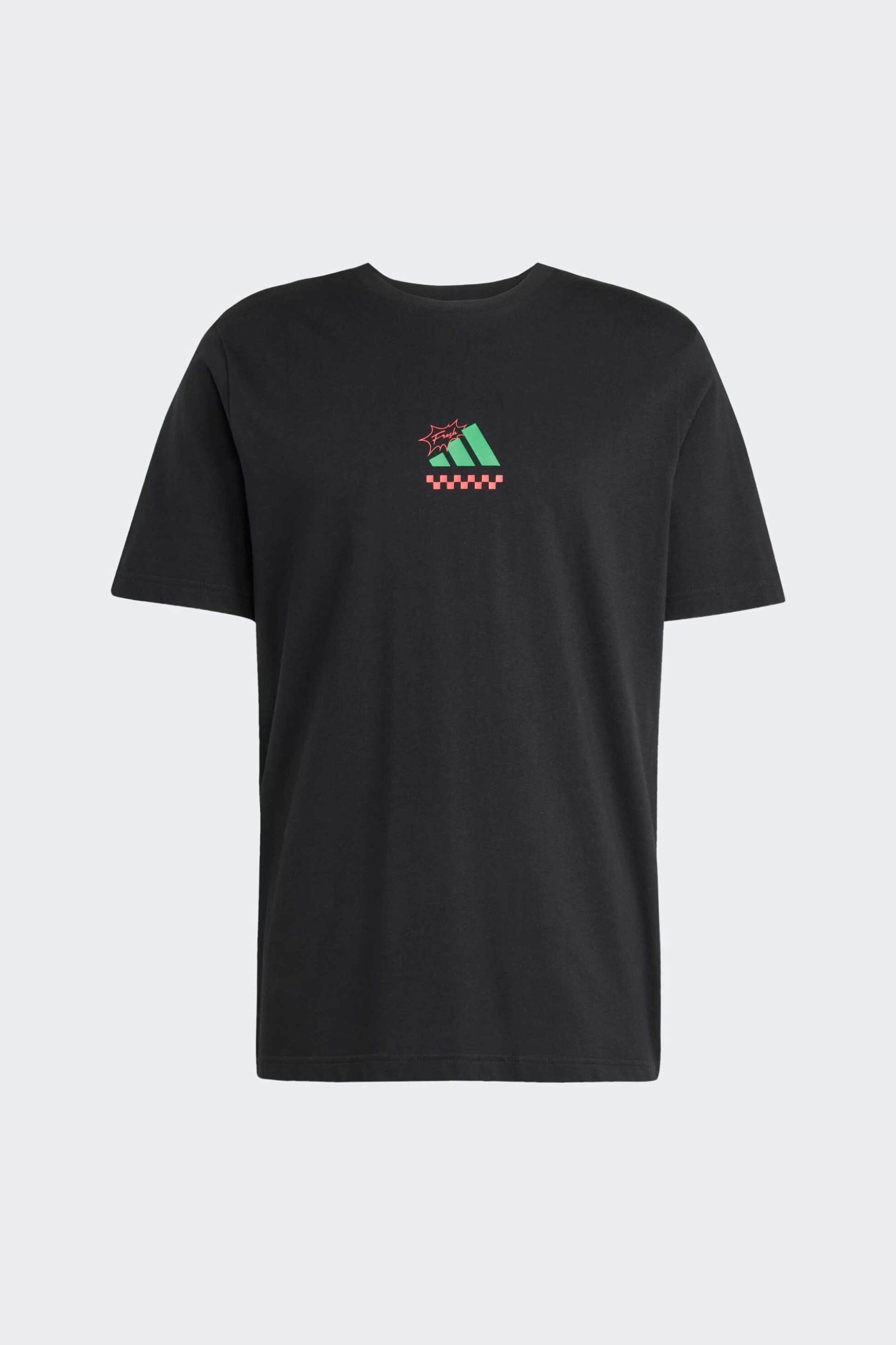 Adidas unisex T-shirt Regular Fit "Lounge Pizza Graphic" - JM0347 Μαύρο φωτογραφία
